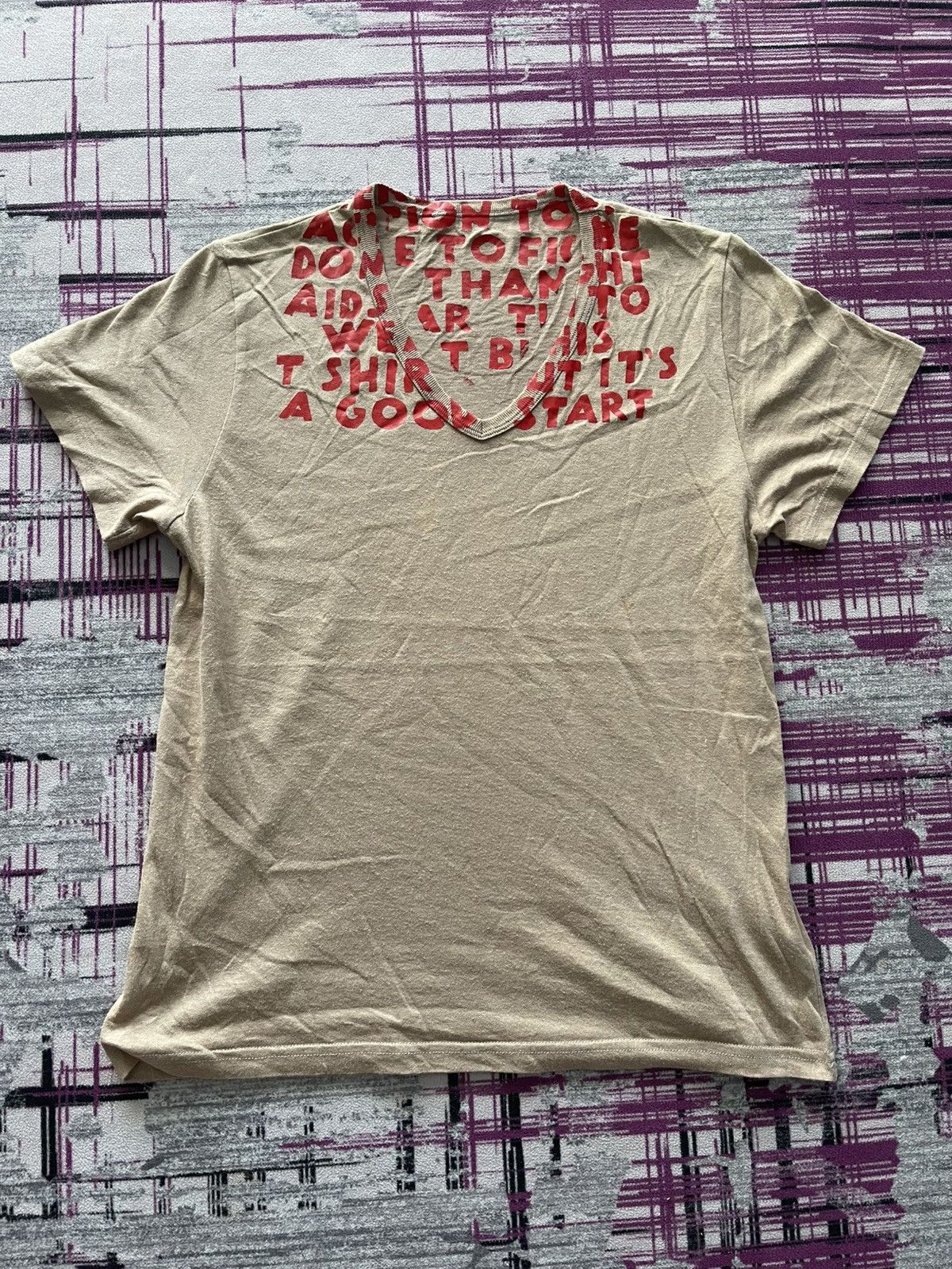 Maison Margiela MAISON MARGEILA AIDS CHARITY TEE VERY RARE Size US S / EU 44-46 / 1 - 1 Thumbnail