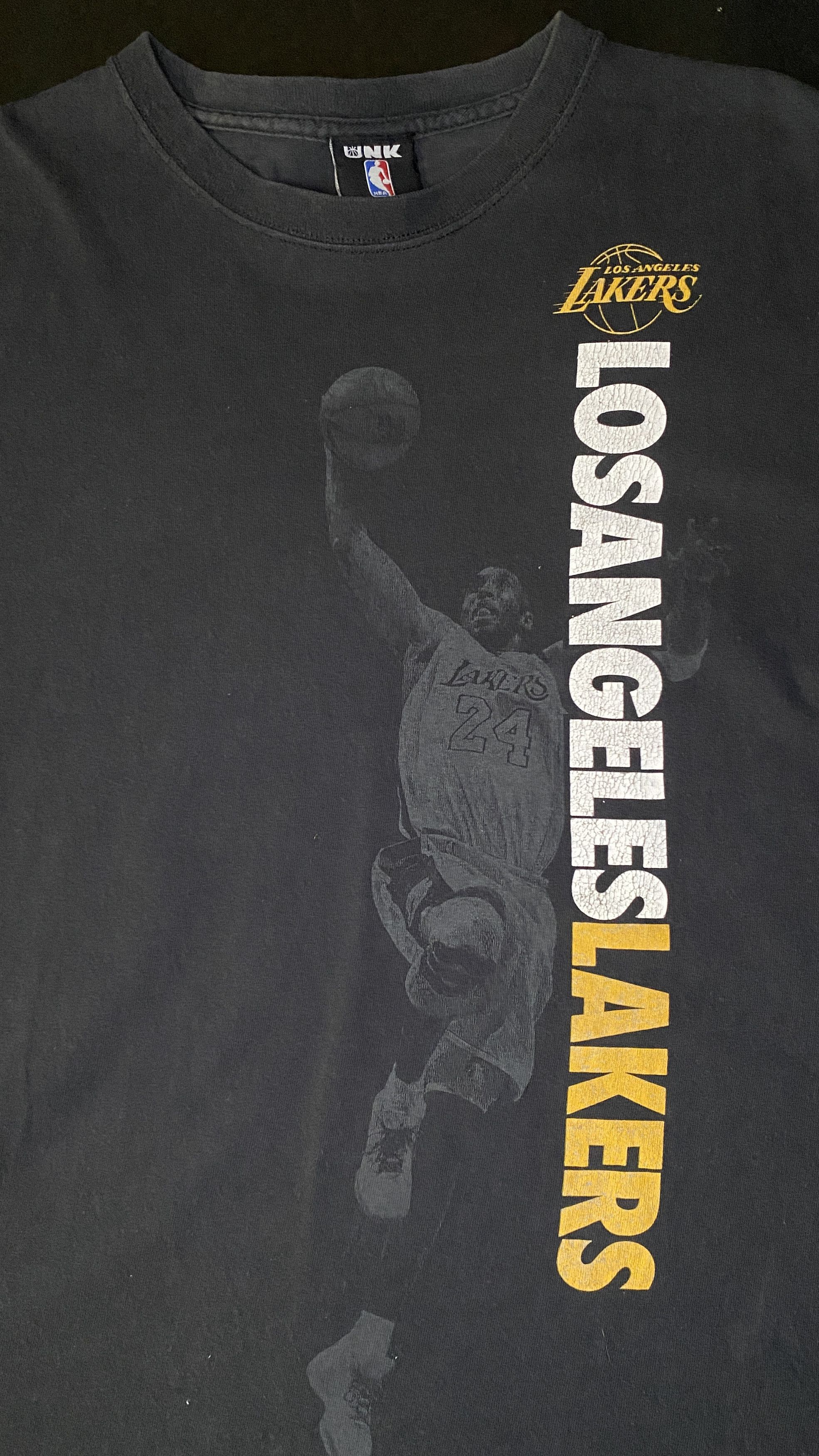 NBA Vintage Lakers Kobe Bryant #24 Big Face Spellout T-Shirt Size US XL / EU 56 / 4 - 3 Thumbnail