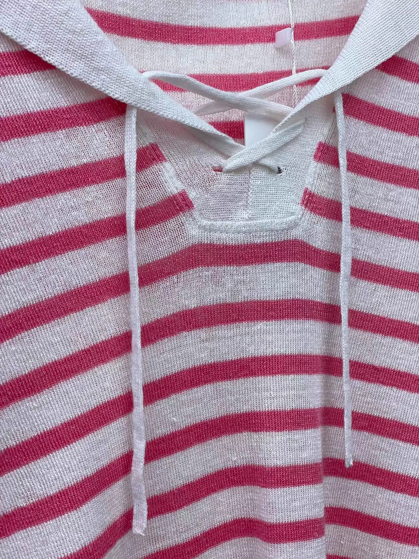 Dior Dior Pink Stripe Navy Collar Knit Top 34 97 New Size XS / US 0-2 / IT 36-38 - 8 Thumbnail