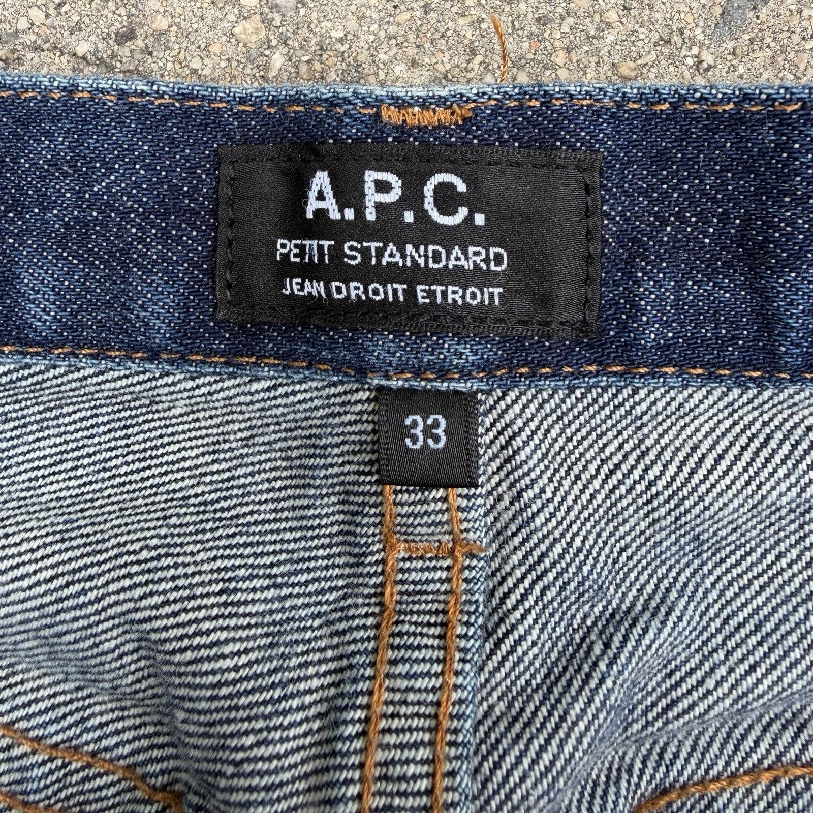 A.P.C. APC Petite Standard Dark Wash Selvedge Denim Jeans Sz 33 Size US 33 - 8 Thumbnail