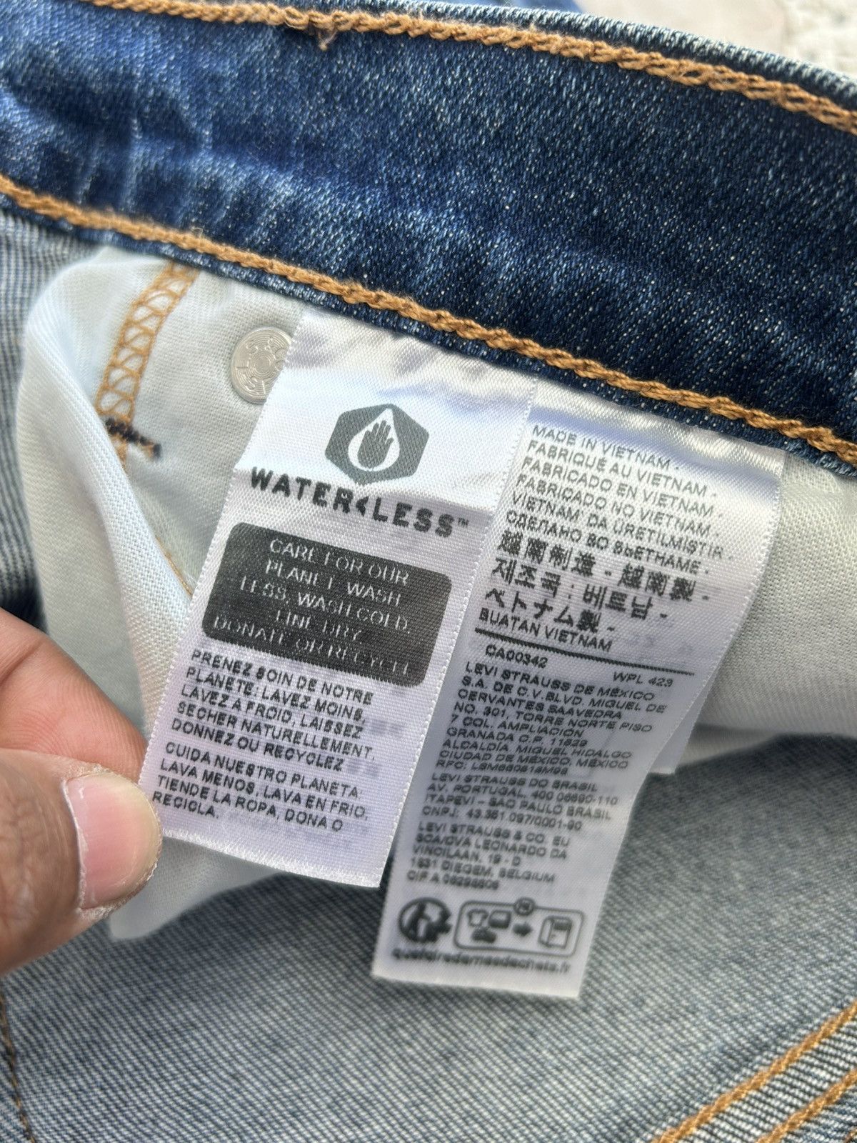Levi's Levis 511 Denim Blue Vintage Size US 34 / EU 50 - 14 Thumbnail