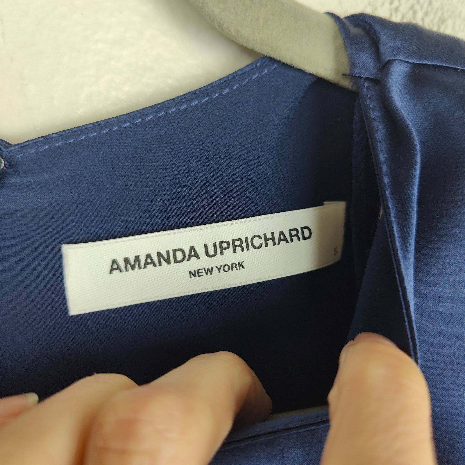 Amanda Uprichard Amanda Uprichard Aisling Dress Womens Small Navy Blue Size S / US 4 / IT 40 - 6 Thumbnail