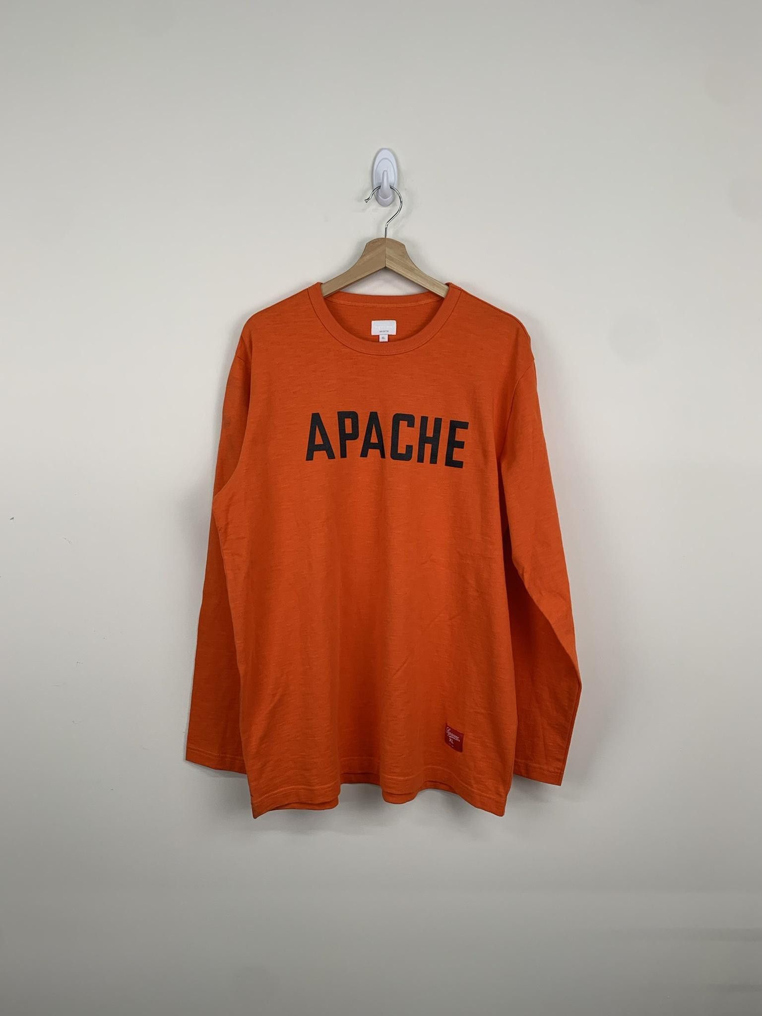 image of Supreme 2010 Apache Longsleeve Tee in Orange, Men's (Size XL)