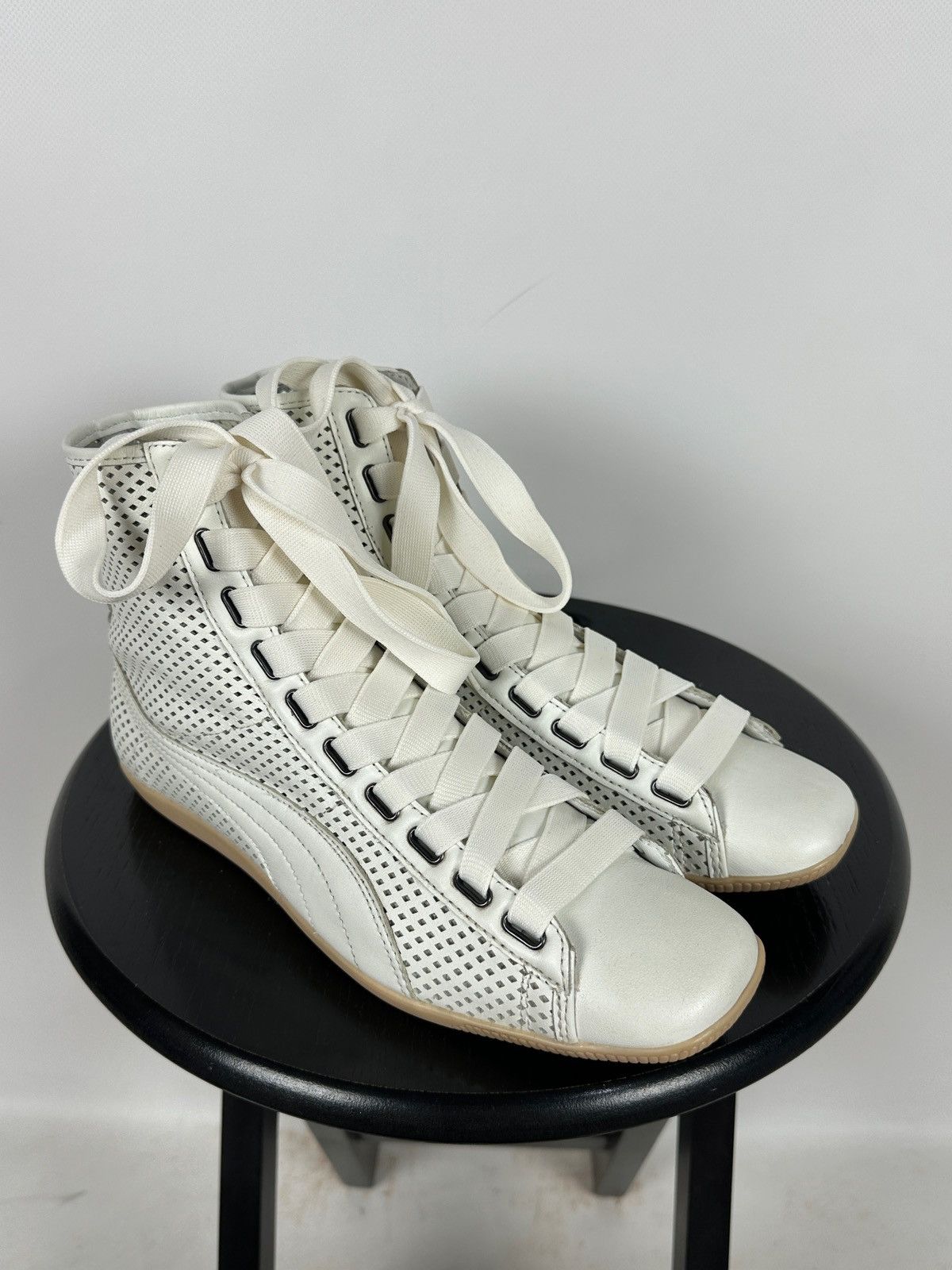 Puma Vintage Puma Y2K Speedcat Hi Top Leather Sneakers Size US 10 / IT 40 - 6 Thumbnail