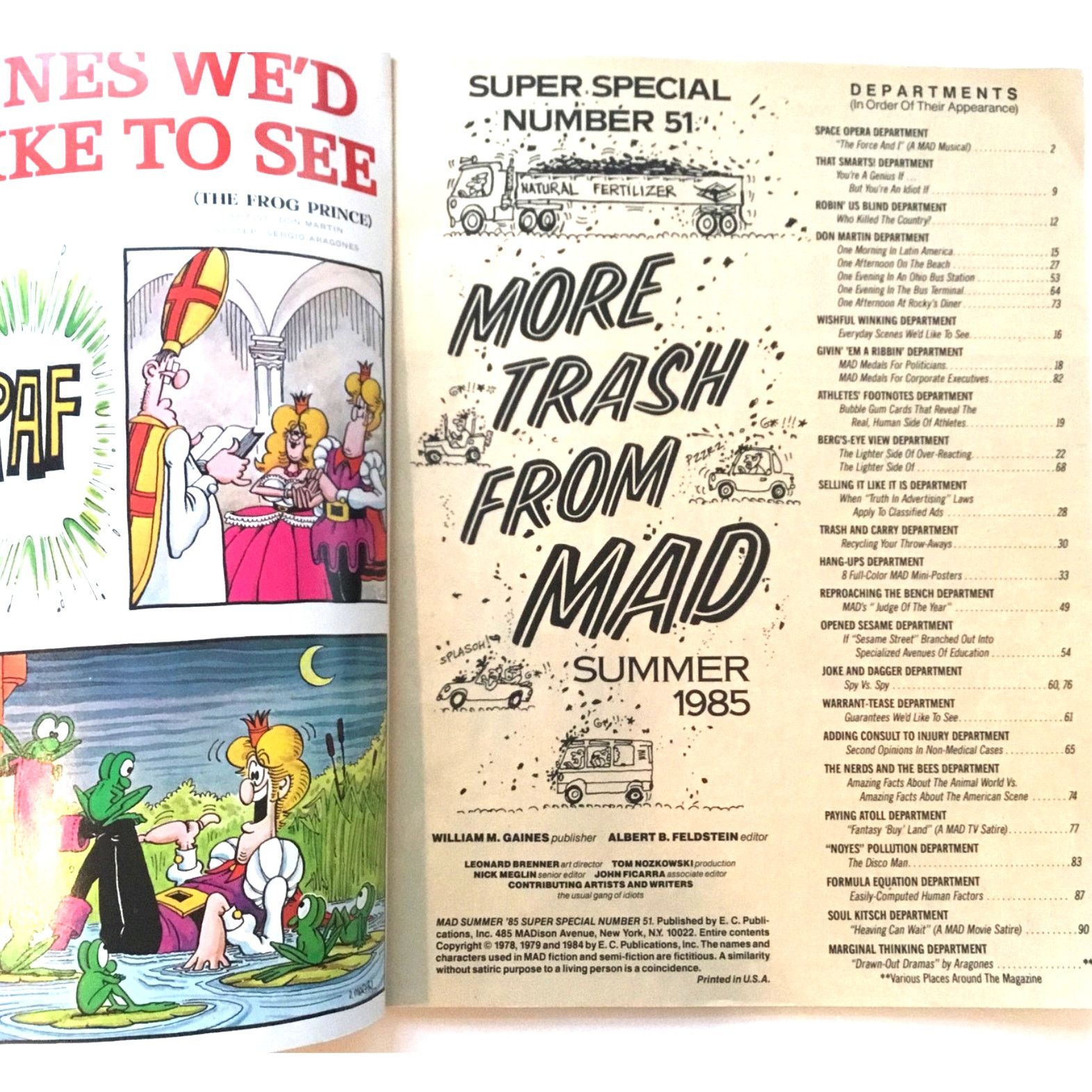 Other Mad Magazine Super Special Summer 1985 Vintage Garbage Cans Size ONE SIZE - 3 Thumbnail