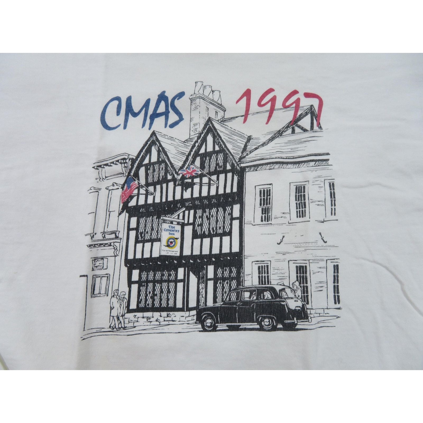 Other CMAS 1997 The Conventry Inn Manor White Black T-shirt Sz L Size US L / EU 52-54 / 3 - 2 Thumbnail