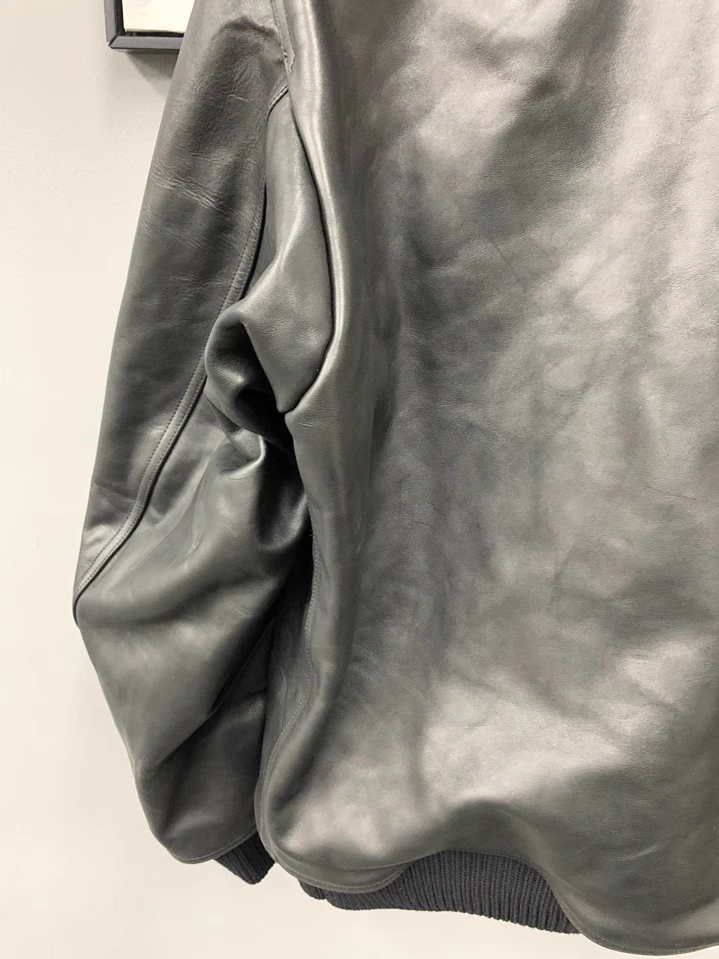 Rick Owens Rick Owens 25FW Runway Stand Collar Leather Jacket K34 Size US M / EU 48-50 / 2 - 5 Thumbnail
