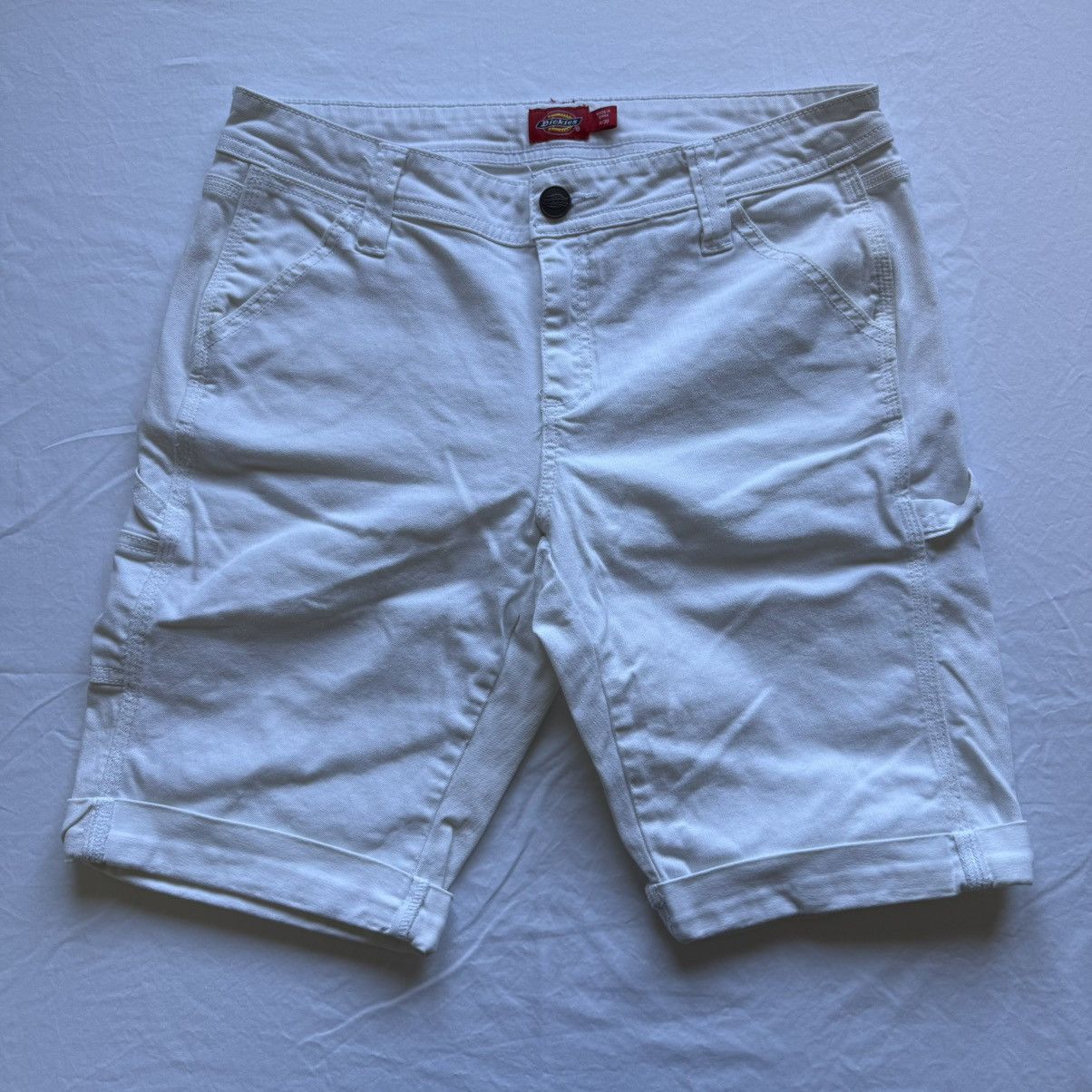 Dickies Dickies Women’s Carpenter Shorts 11/30 White Cuffed Size 34" / US 12 / IT 48 - 1 Thumbnail