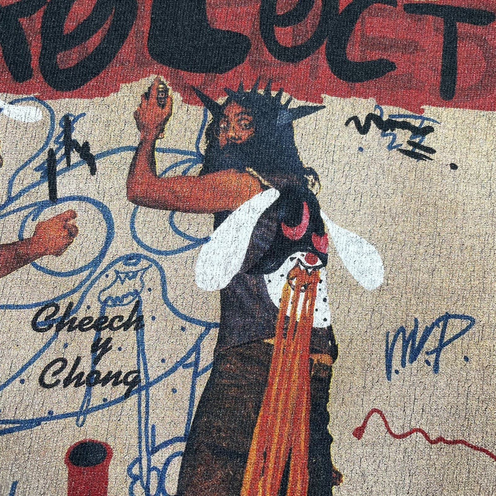 Japanese Brand × Skoloct × Vintage 🇯🇵SKOLOCT Cheech and Chong Graffiti T Size US M / EU 48-50 / 2 - 6 Thumbnail