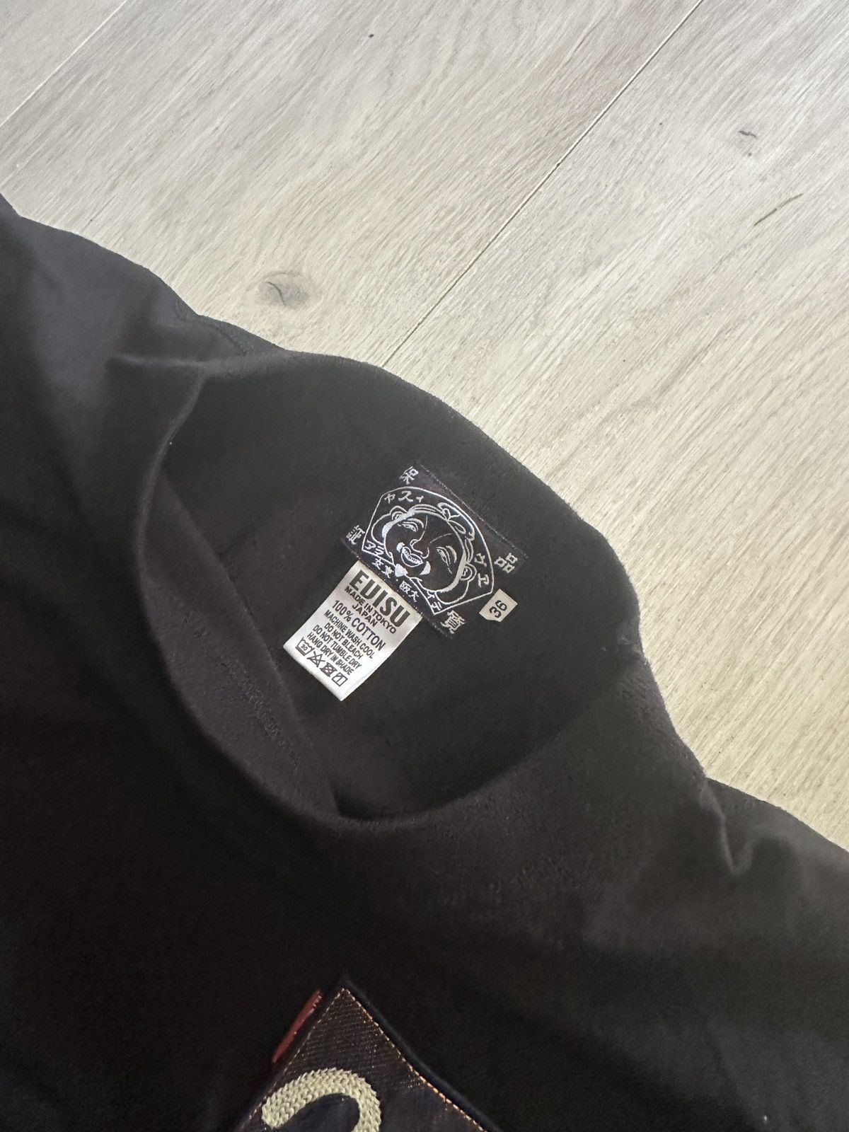 Evisu Evisu Black Cotton T-Shirt Size 36 Made in Japan Size US M / EU 48-50 / 2 - 7 Thumbnail