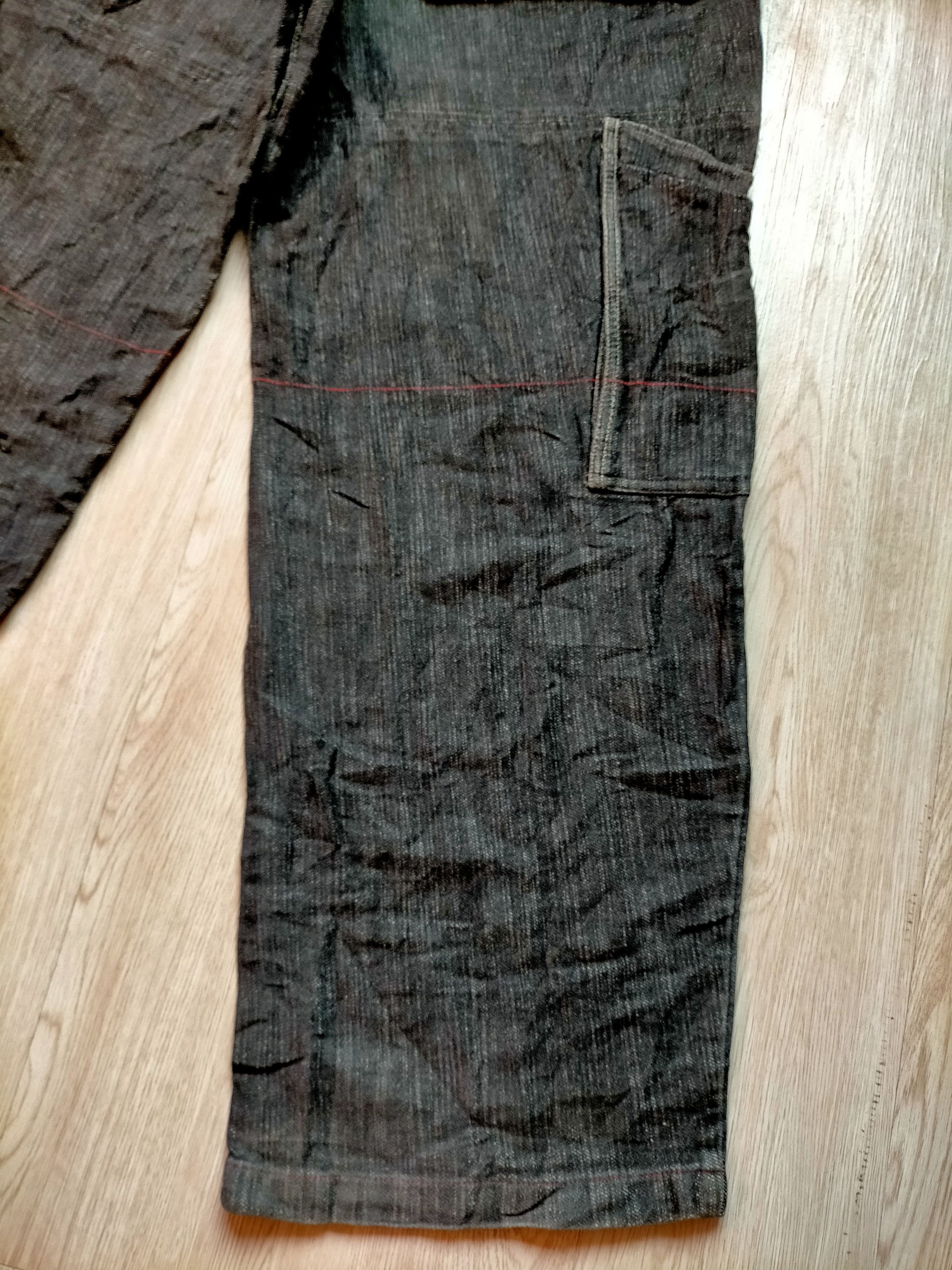 Vintage 1989 Baggy Soul Usa Embroidered Cargo Black Jeans