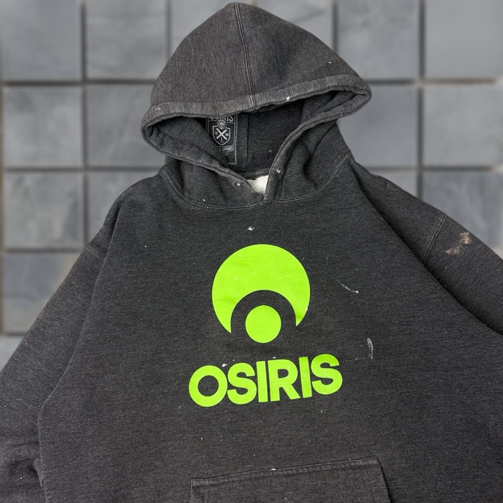 Vintage VINTAGE Osiris Sweatshirt Hoodie Mens L Gray Graphic Print Distressed Skating 90s Hip Hop Classic Sports Hipster Pullover Mens Size US L / EU 52-54 / 3 - 1 Thumbnail