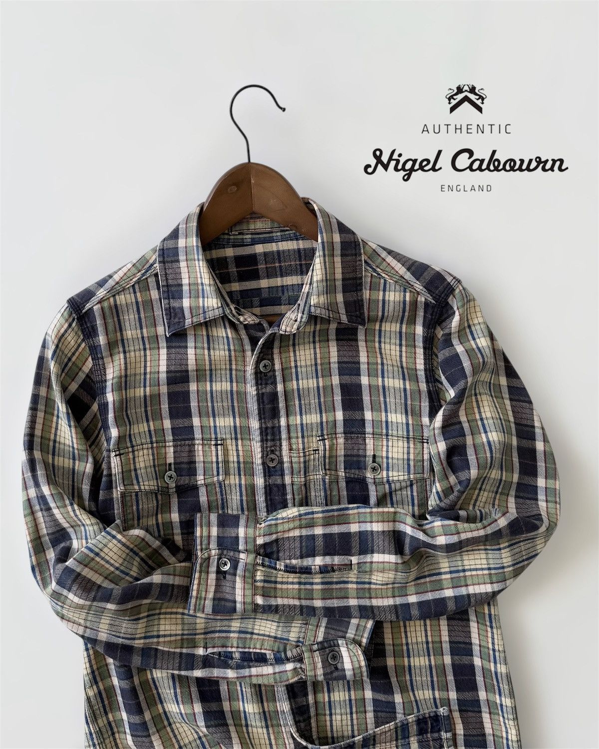 Nigel Cabourn NIGEL CABOURN CHECK REVERSIBLE SHIRT Size US M / EU 48-50 / 2 - 1 Thumbnail