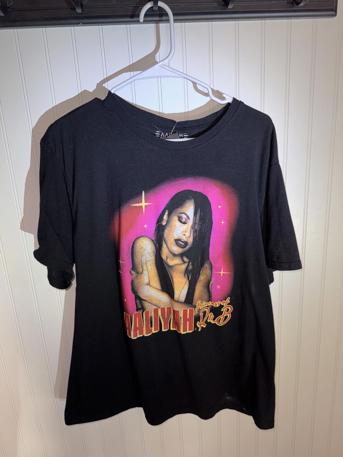 Other Aaliyah Princess of R&B Graphic Black T-Shirt XL Size XL / US 12-14 / IT 48-50 - 2 Thumbnail