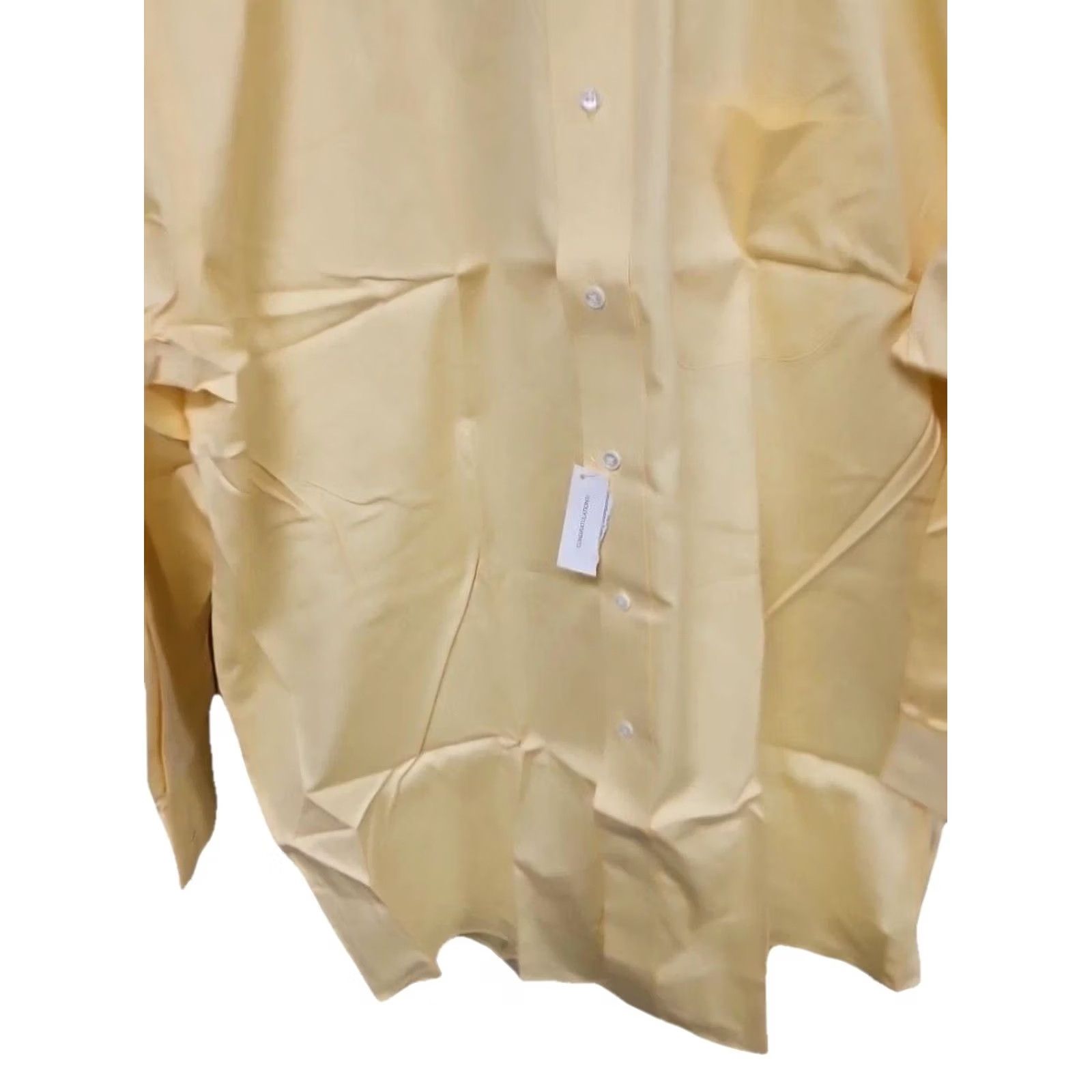 Roundtree & Yorke Roundtree & Yorke Casuals Button Up Long Sleeve Men XL Shirt Yellow NWT Cotton Size US XL / EU 56 / 4 - 3 Thumbnail