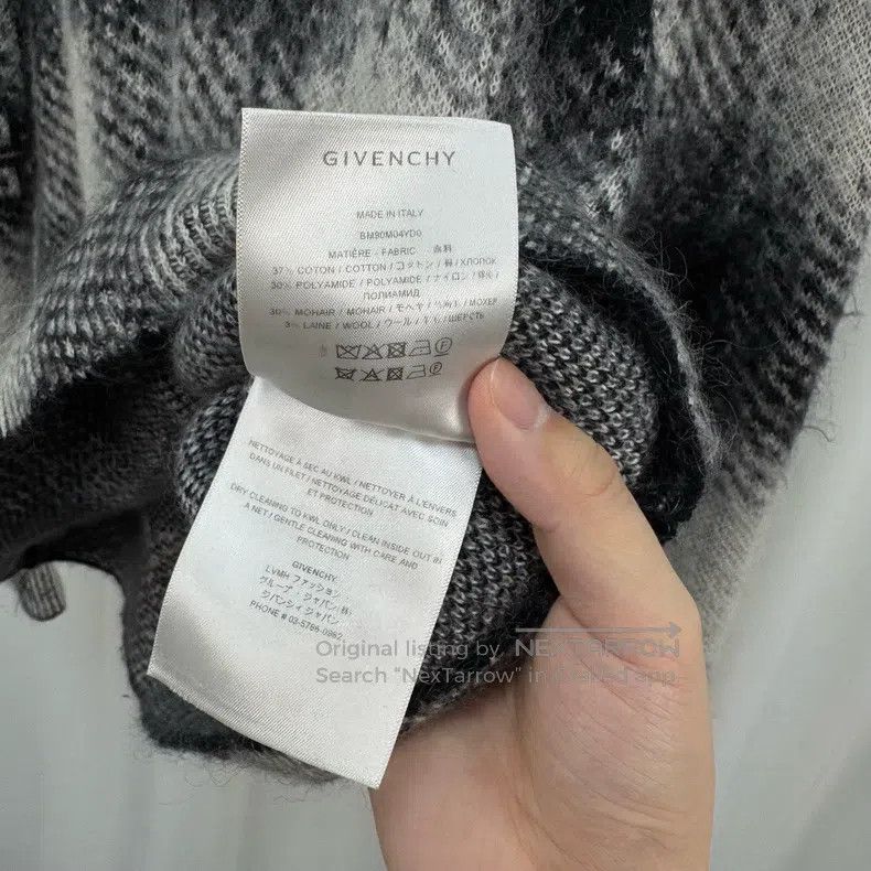 Givenchy Givenchy Mohair black and white checkered sweater Size US L / EU 52-54 / 3 - 6 Thumbnail