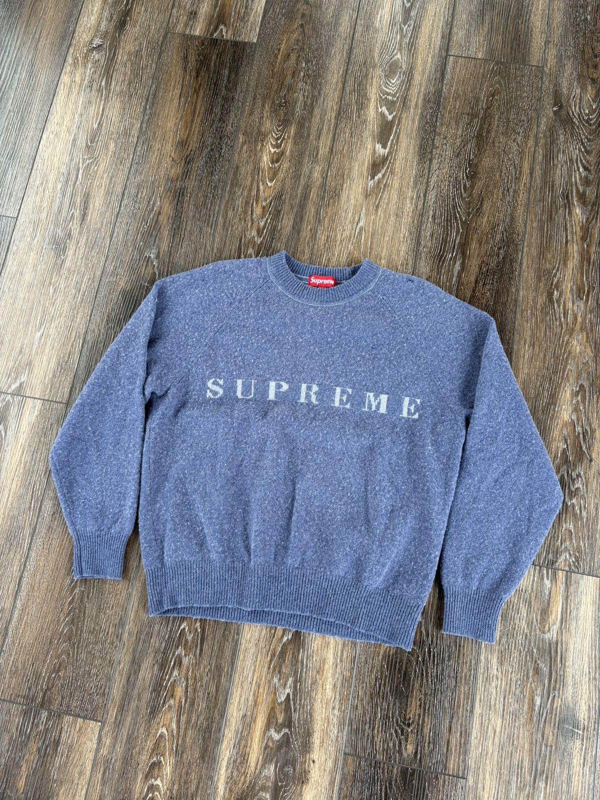 Supreme Supreme Stone Washed Crewneck FW20 Blue Size US M / EU 48-50 / 2 - 1 Thumbnail