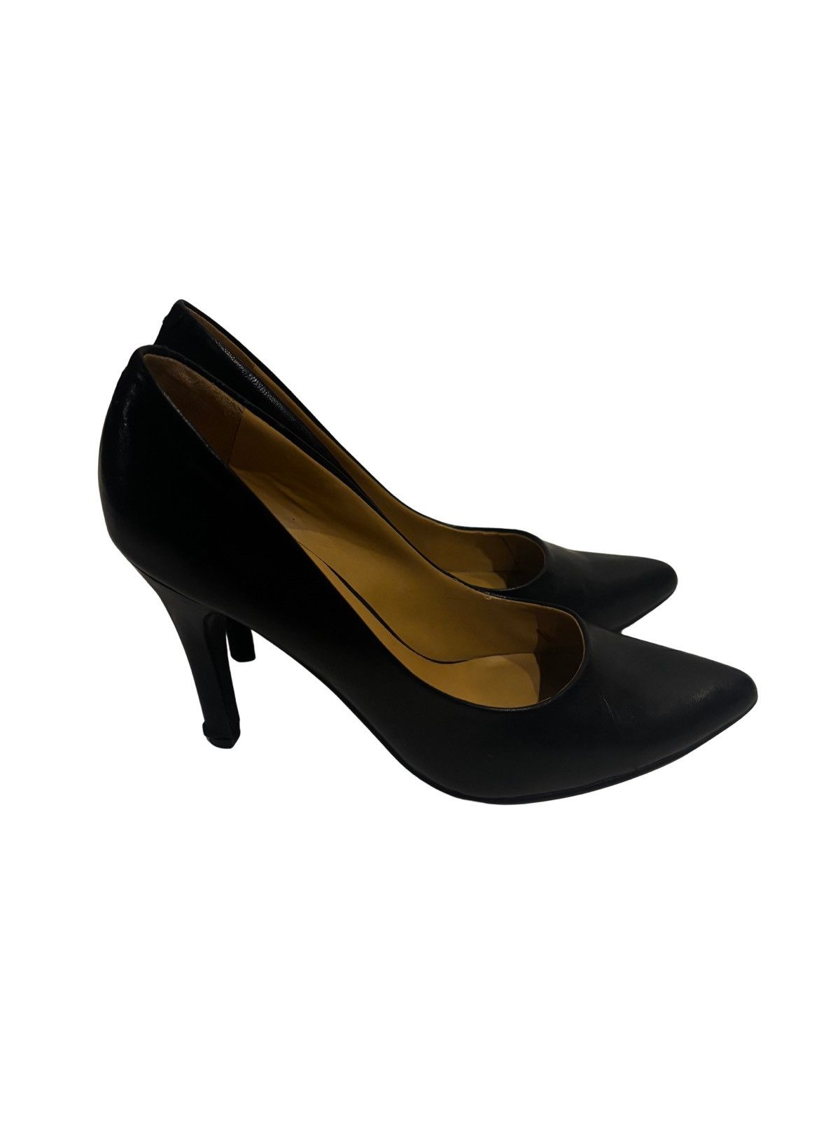 Nine West Black leather Heels.wf1015 Size US 5.5 / IT 35.5 - 4 Thumbnail