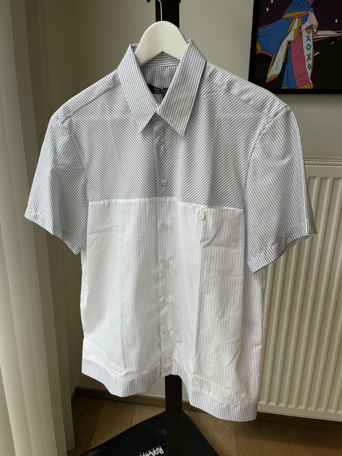 Raf Simons Raf Simons SS07 Stripes Light Shirt With Elastic Hem Size US M / EU 48-50 / 2 - 13 Thumbnail