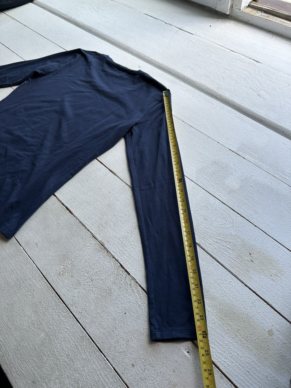 Designer × Giorgio Armani × Vintage 🚨VNTG Armani jeans EA7 Giorgio Blue UNISEX Long Sleeve TEE Size M / US 6-8 / IT 42-44 - 13 Thumbnail