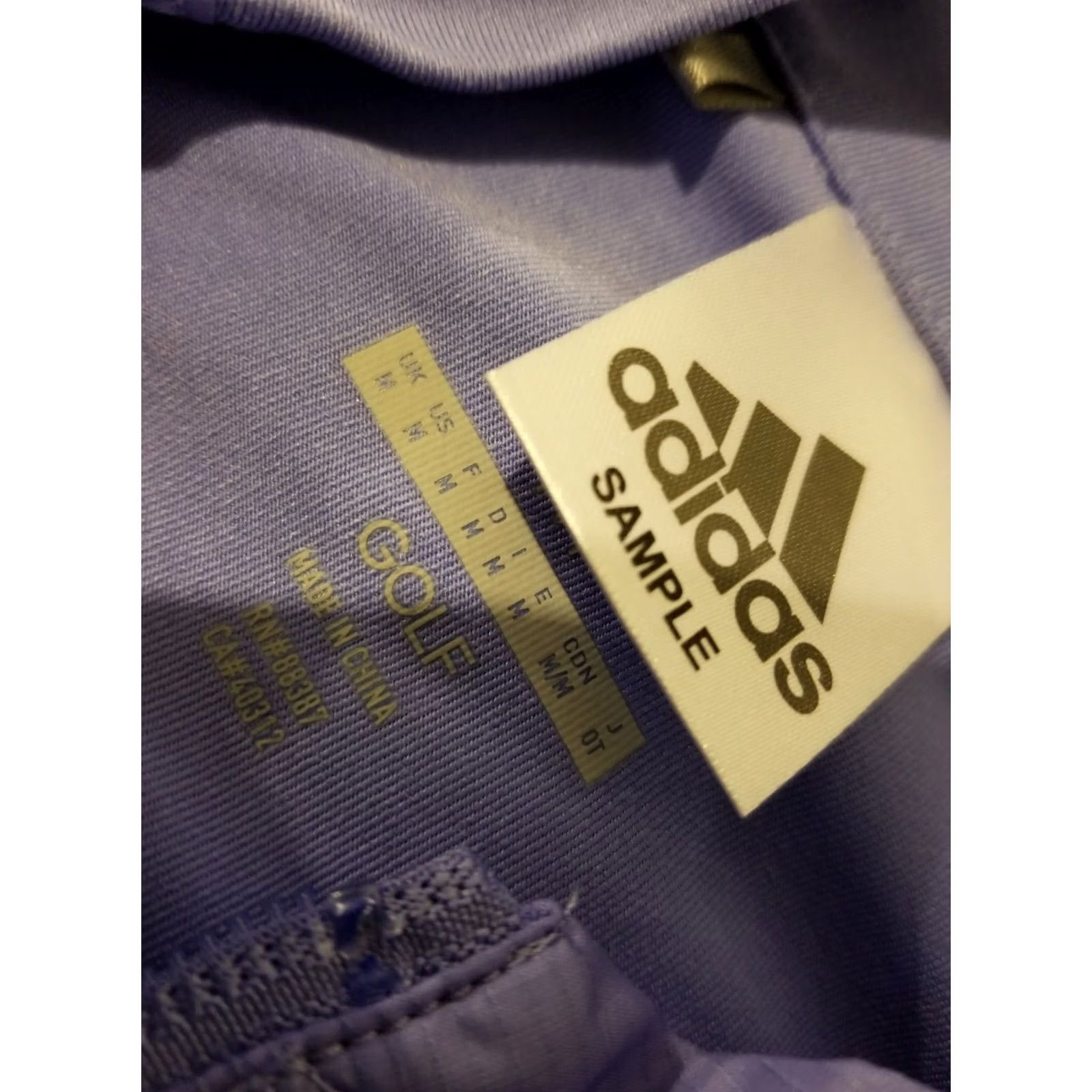 Adidas Womens adidas Golf Full Zip Vest M Medium Purple Athletic Jacket Style Basic Zip Size M / US 6-8 / IT 42-44 - 6 Thumbnail