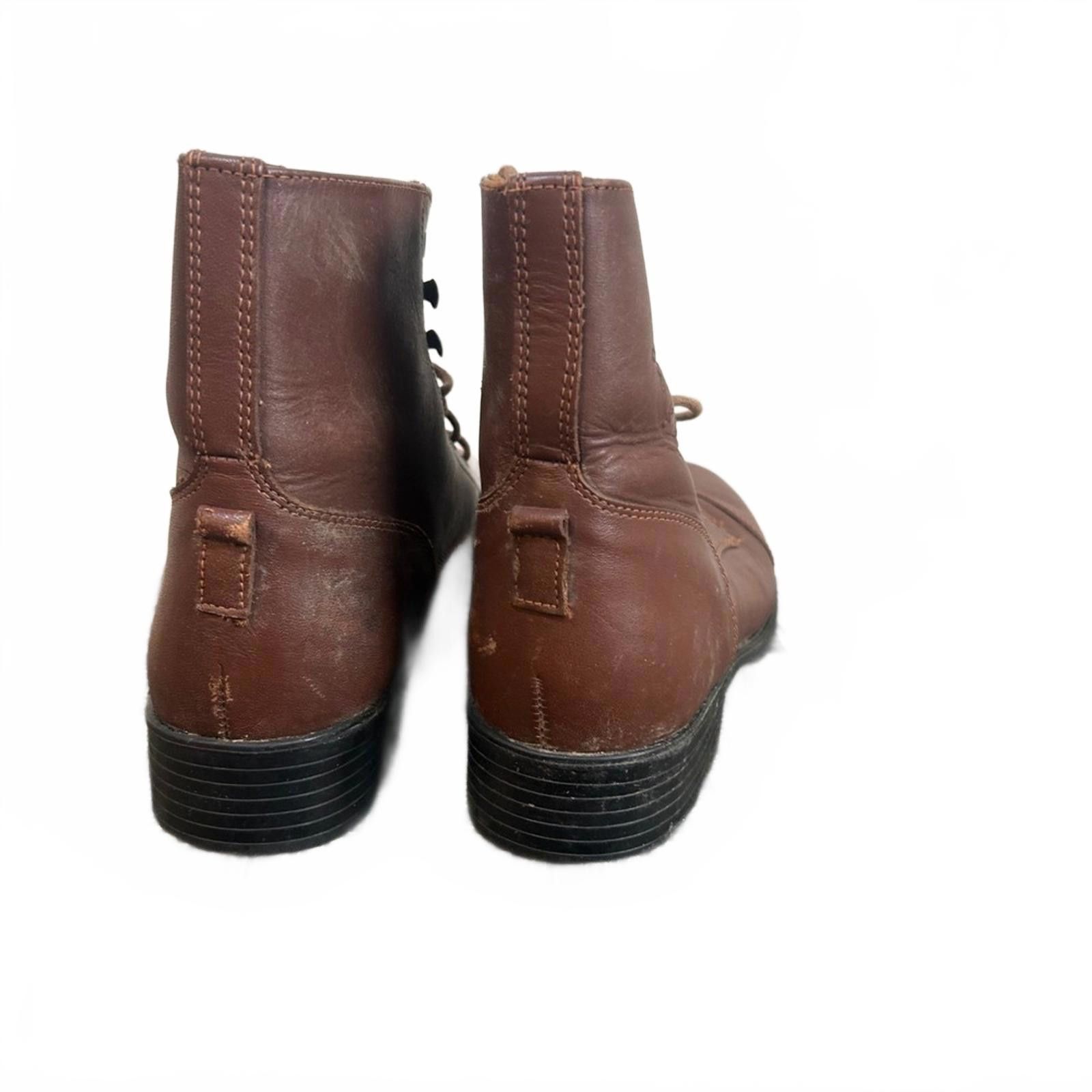 Other On Course Womens Brown Leather Lace Up Combat Boots Size US 6.5 / IT 36.5 - 3 Thumbnail