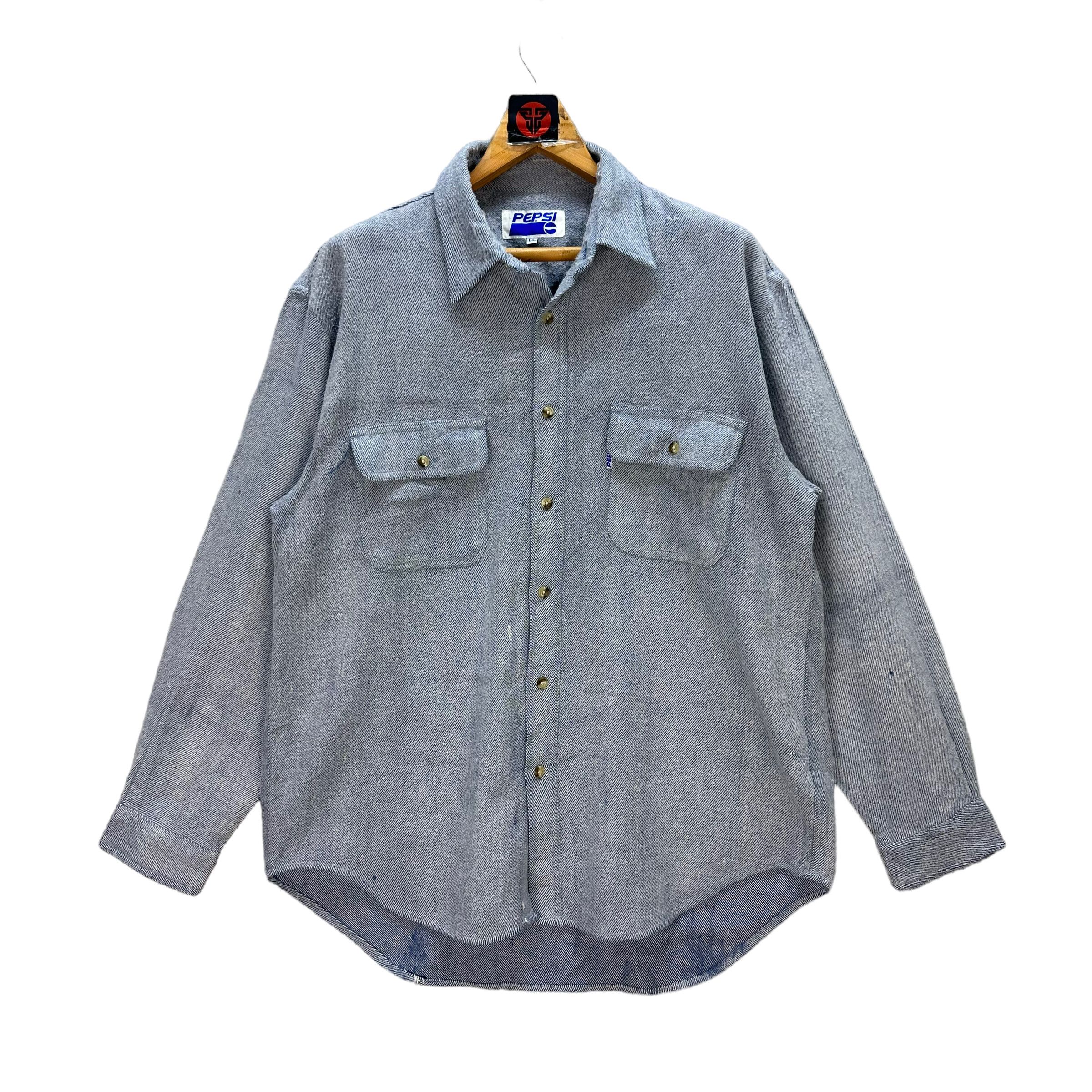 Pepsi VINTAGE PEPSI FLANNEL #7651-161 Size US L / EU 52-54 / 3 - 1 Thumbnail