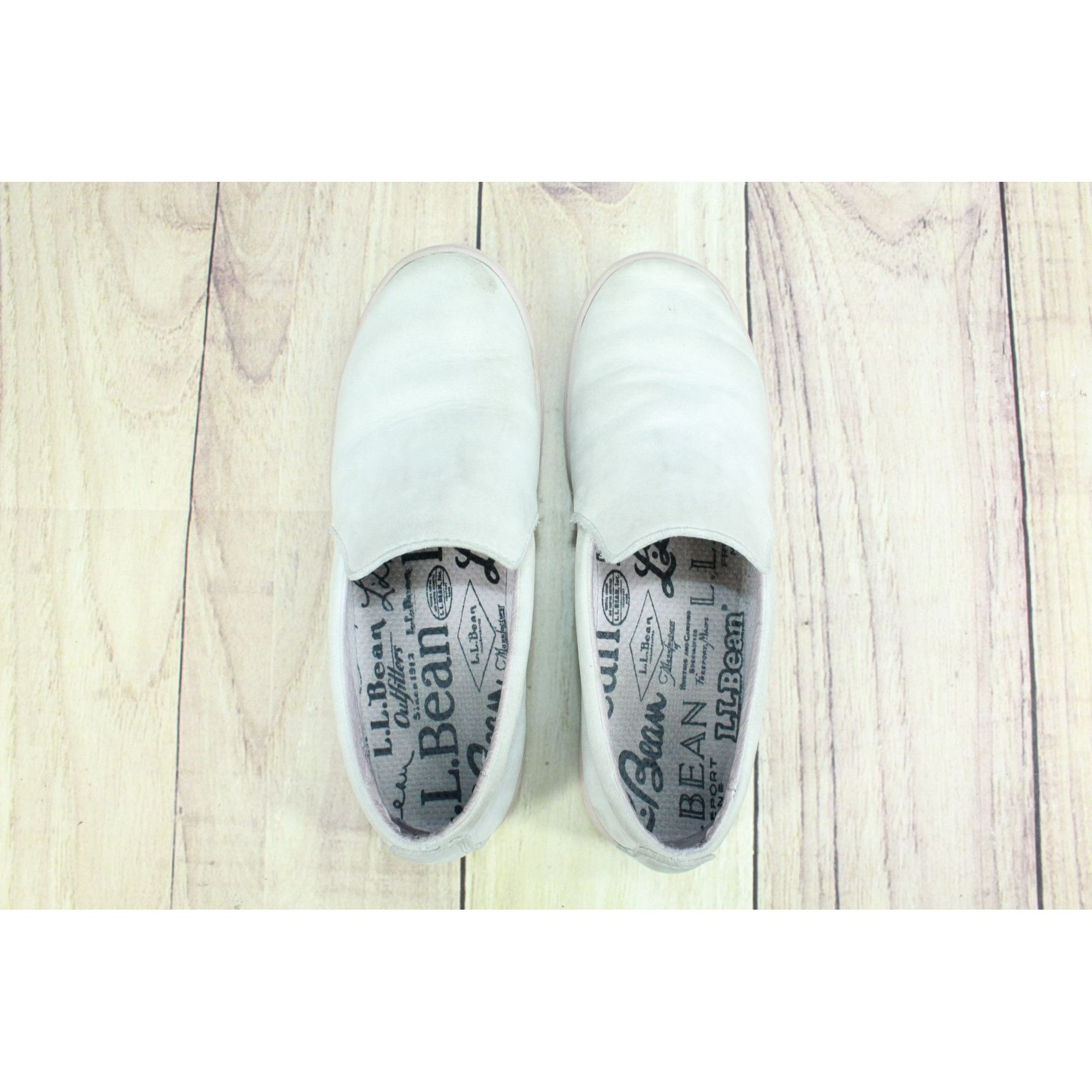 Leather LL Bean Eco Bay Women's Leather Slip On Sneaker Shoes Size US 7.5 / IT 37.5 - 7 Thumbnail