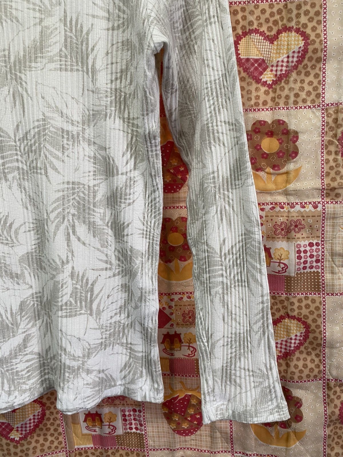 Japanese Brand × semanticdesign Japanese Semantic Design Leaf V Neck Slim Fit Long Sleeve Size US M / EU 48-50 / 2 - 4 Thumbnail