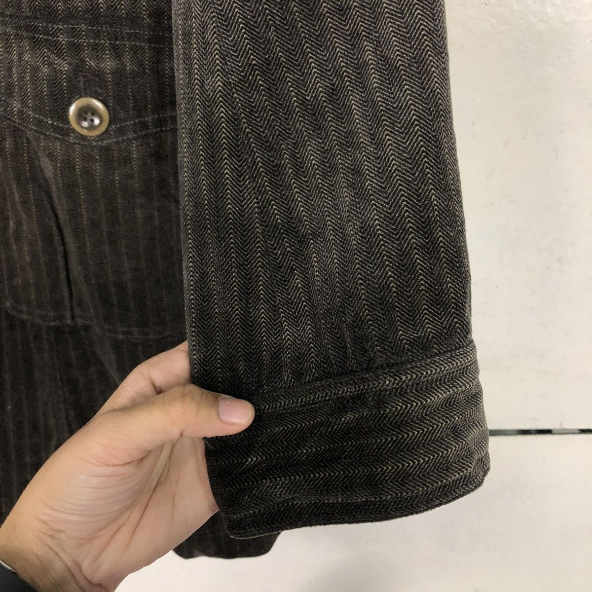 Tornado Mart 🔥VINTAGE HICKORY CHORE JACKET TORNADO MART MINK FUR COLLAR Size S / US 4 / IT 40 - 19 Thumbnail