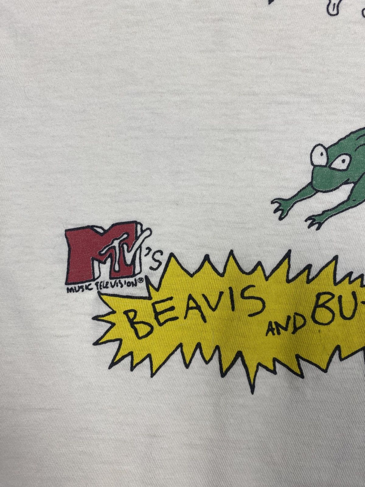 Mtv Vintage 1994 Beavis and Butt-Head Heavy Distressed Tee MTV Size US L / EU 52-54 / 3 - 15 Thumbnail