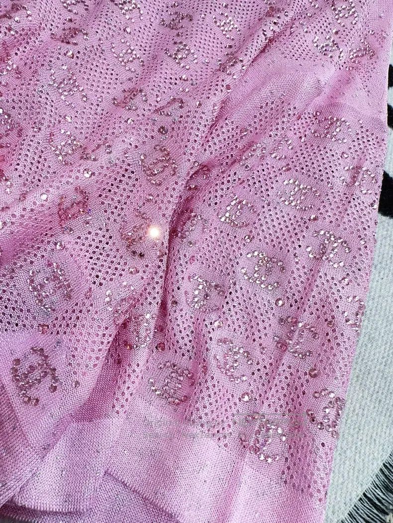 Chanel Chanel 23P Spring and Summer Preview Pink Full Diamond Log Size XS / US 0-2 / IT 36-38 - 5 Thumbnail