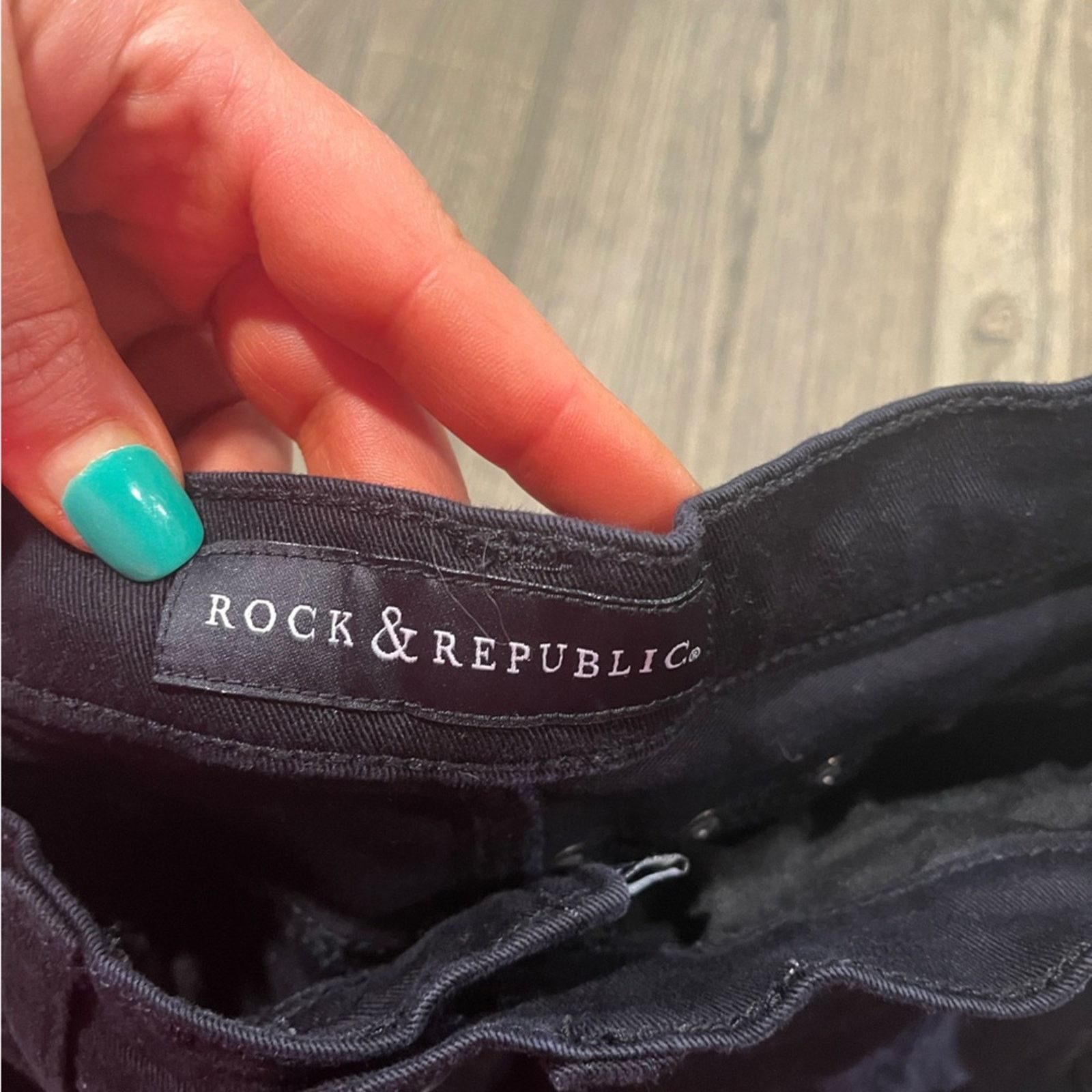 Rock & Republic Rock & Republic Womens Bumpershoot Shorts Black Size 4 Size 27" / US 4 / IT 40 - 5 Thumbnail