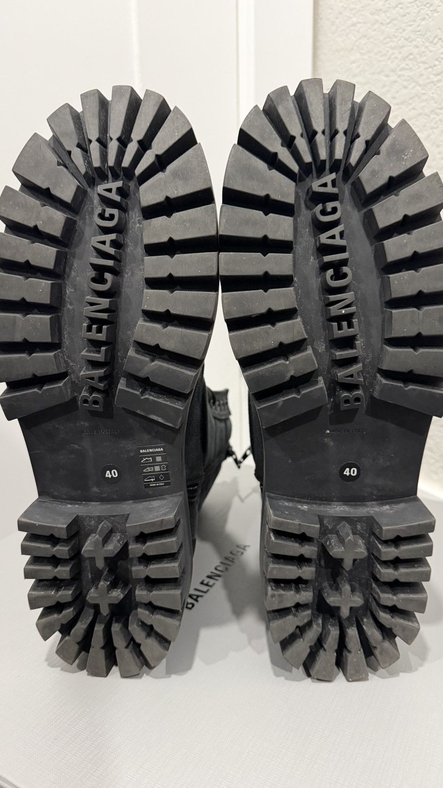 Balenciaga “2025 COMBAT STRIKE BOOT IN BLACK DISTRESSED CANVAS” Size US 9.5 / EU 42-43 - 5 Thumbnail