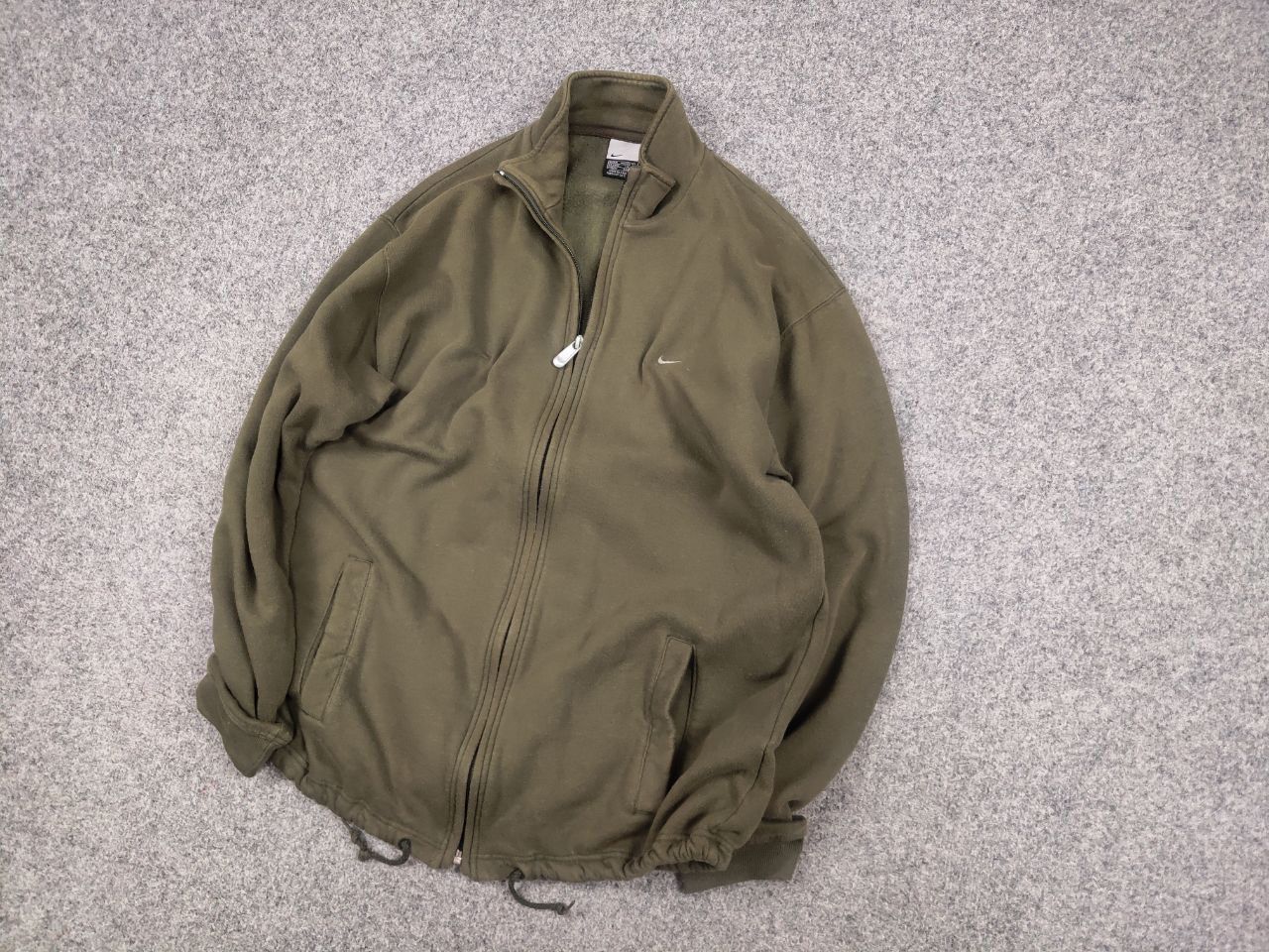 Nike Vintage Nike Y2K Style Swoosh Zip Military Olive Sweatshirt Size US M / EU 48-50 / 2 - 3 Thumbnail
