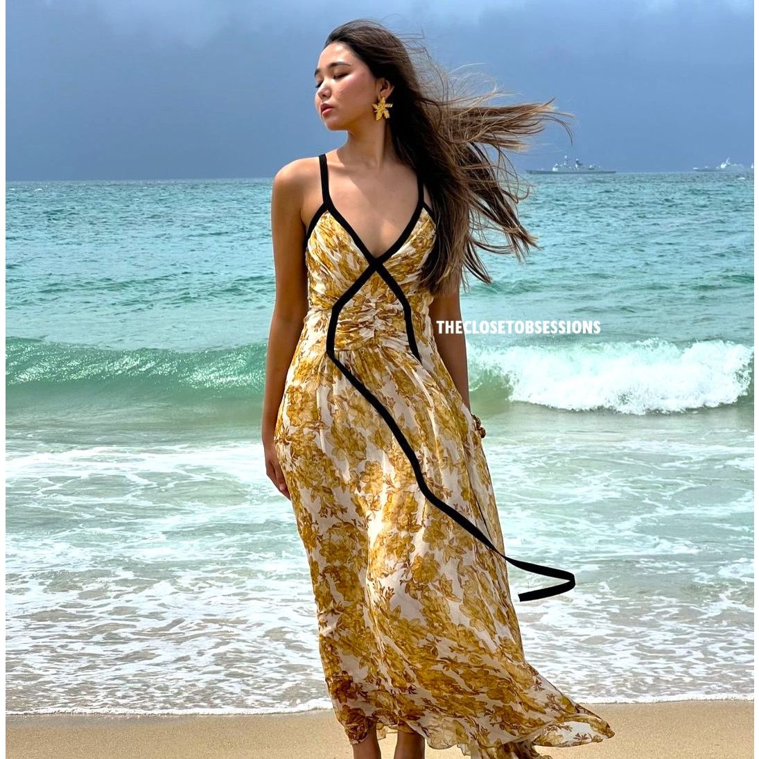 Zara ZARA Printed Yellow Viscose Maxi Dress NWT Size M / US 6-8 / IT 42-44 - 12 Thumbnail