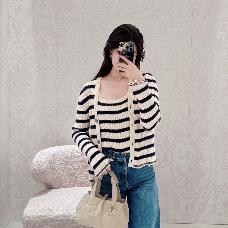 Christian Dior Monsieur Dior mar594 striped anchor knit set 34 Size XS / US 0-2 / IT 36-38 - 7 Thumbnail