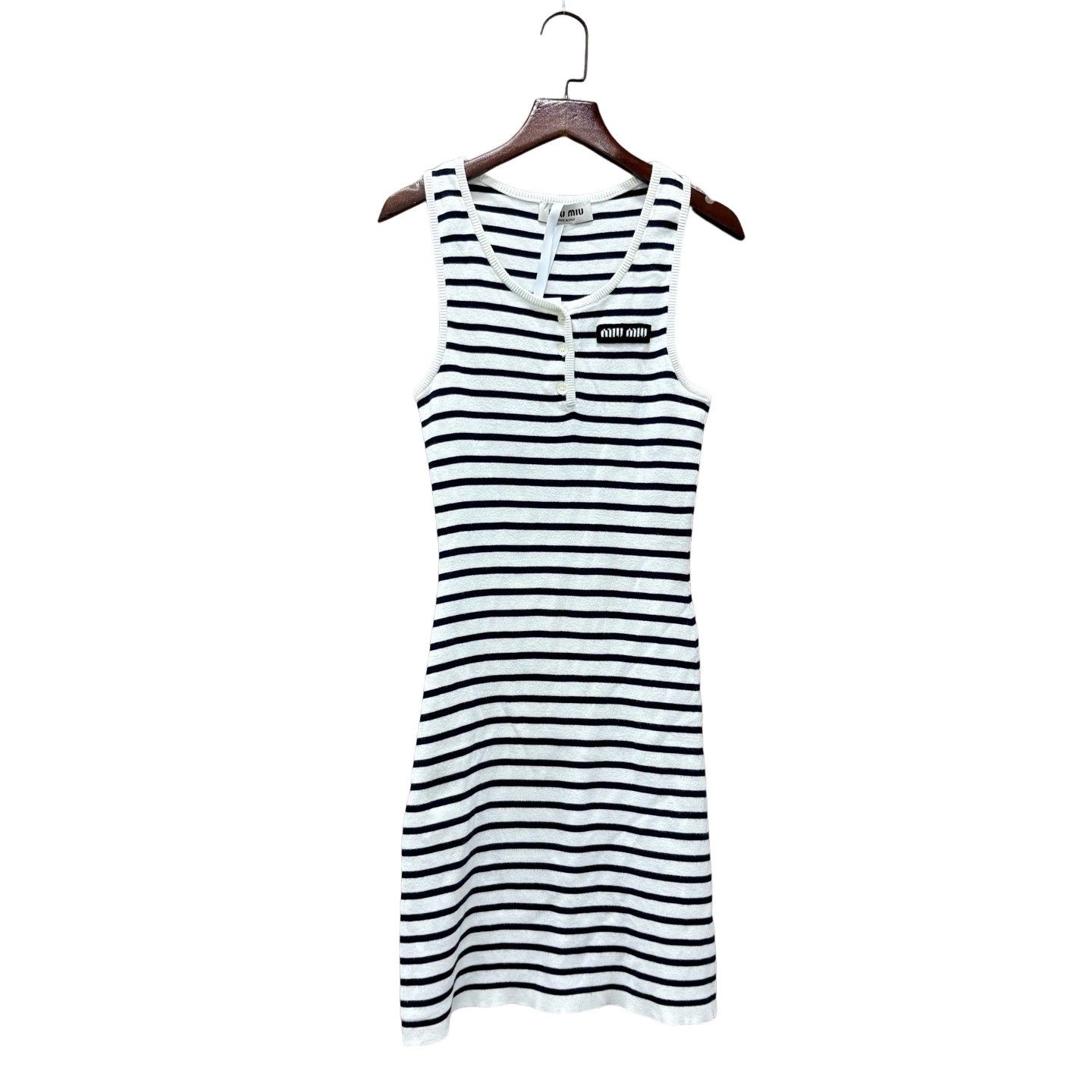 Miu Miu Miu Miu Striped Knit Mini Dress Size 36 Size XS / US 0-2 / IT 36-38 - 1 Thumbnail