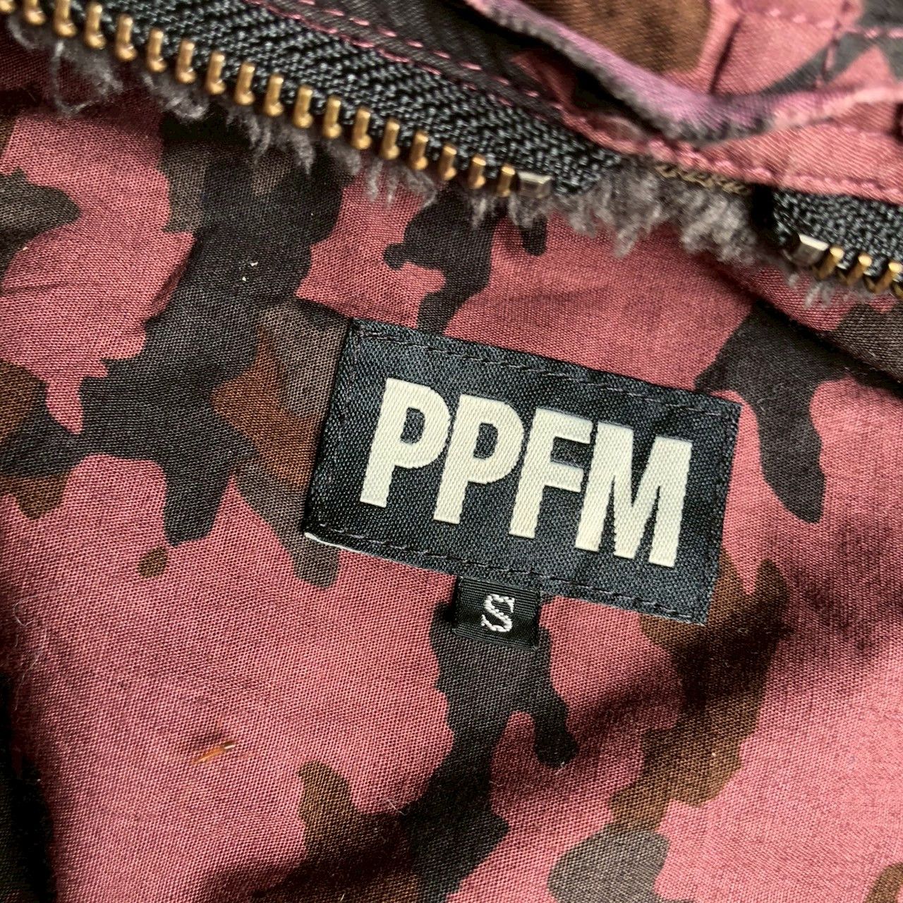 PPFM Vintage Y2K PPFM Camo Hooded Jacket Fleece Lined Size US S / EU 44-46 / 1 - 11 Thumbnail