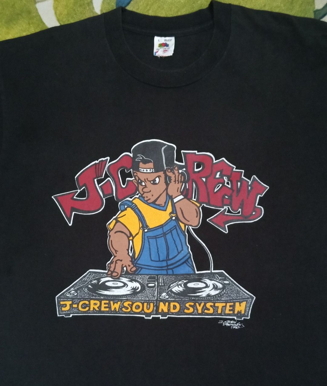 Band Tees × Rap Tees Vintage 90s J.Crew Sound System Dj Rapper T-shirt Size US L / EU 52-54 / 3 - 4 Thumbnail