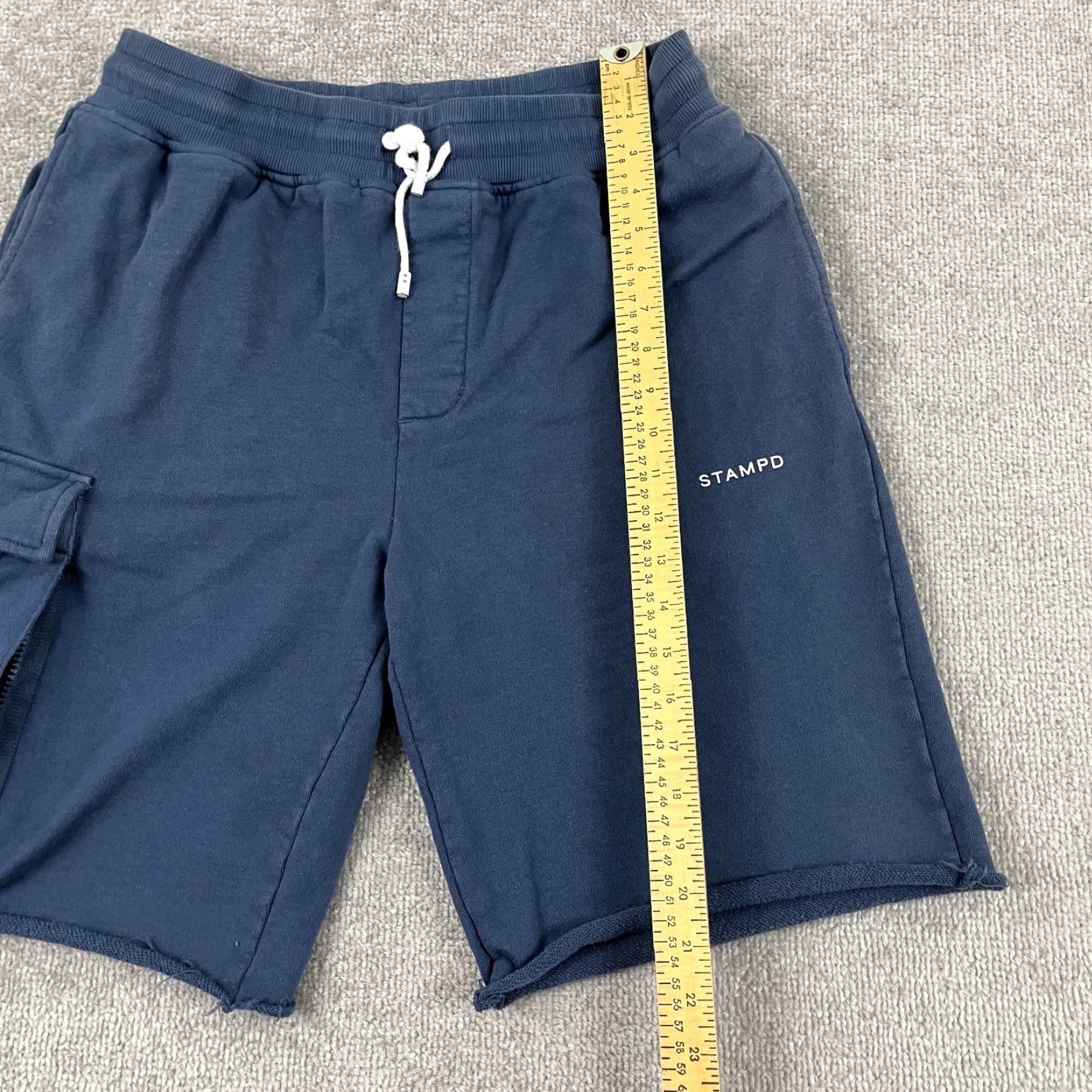 Stampd Stampd Cargo Sweat Shorts Men XL / 10" Blue Fleece Streetwear Hip Hop Sweat Shorts Size US 36 / EU 52 - 6 Thumbnail