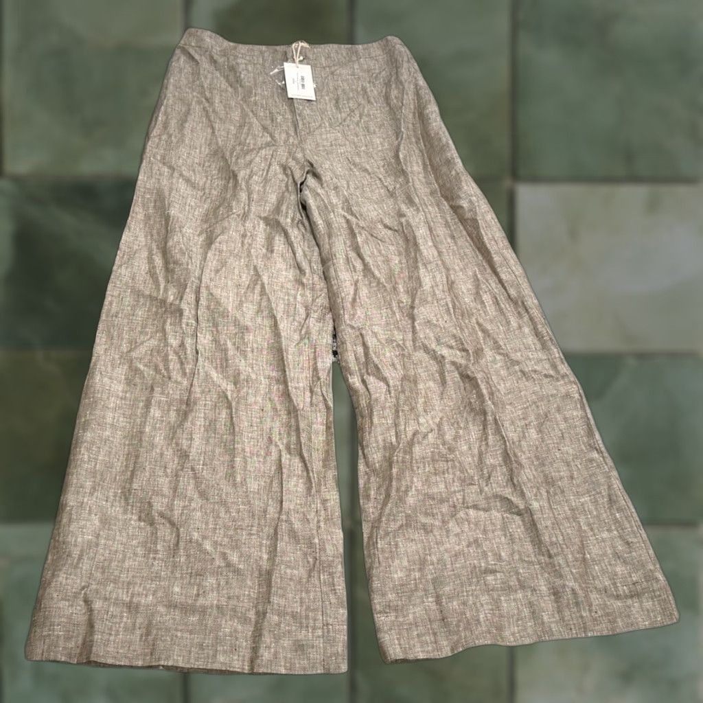 Vintage VINTAGE NWT MAURIE & EVE Reflect Linen Pants & Shirt Set Mocha 12 Women Outfit/Set Linen Mocha 2 Piece Men/Women/Miss? Size XL / US 12-14 / IT 48-50 - 1 Thumbnail