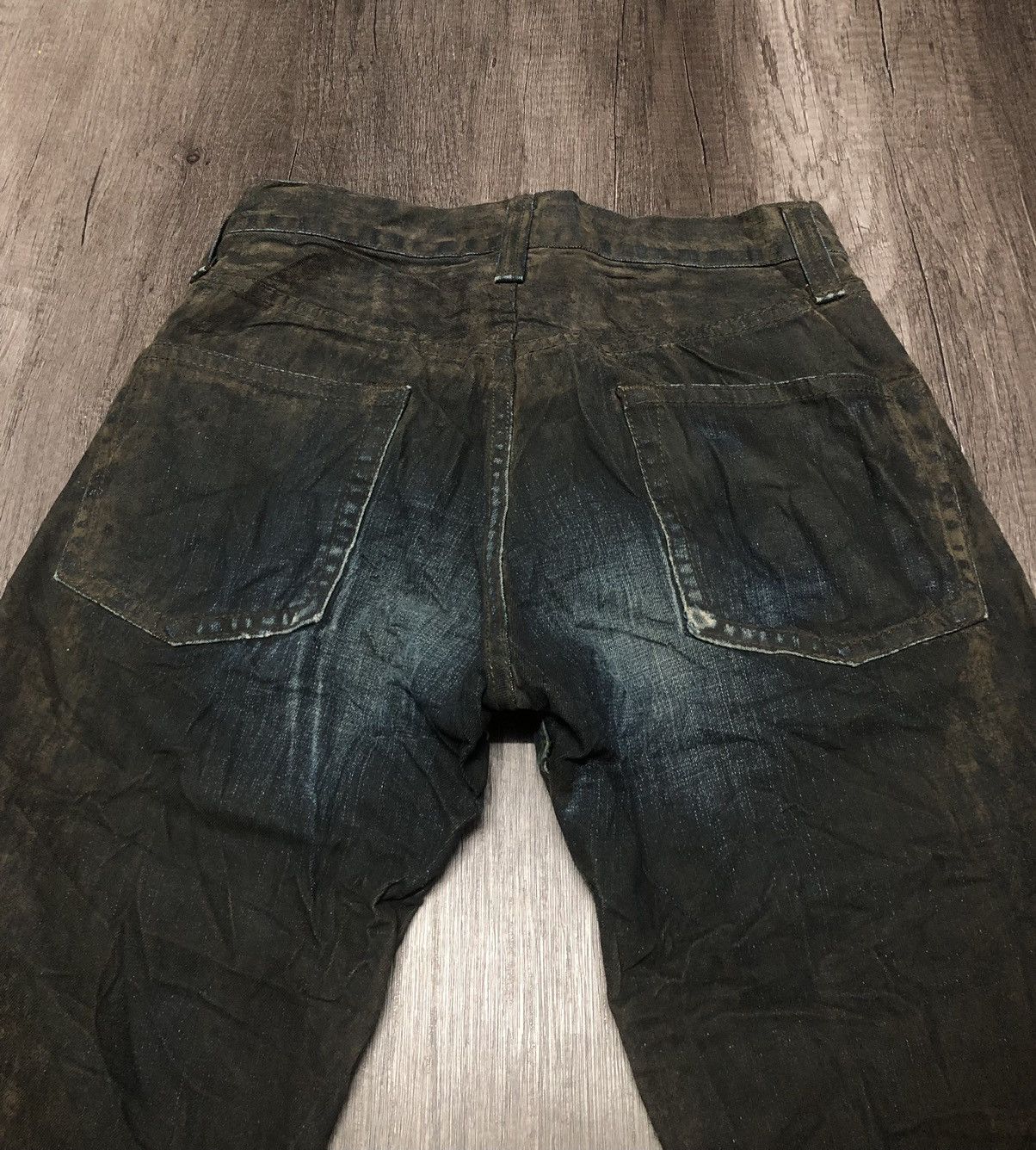 Le Grande Bleu (L.G.B.) Vintage Modern Blue Way Black Gold Rare Denim Jeans Unisex Size US 28 / EU 44 - 13 Thumbnail