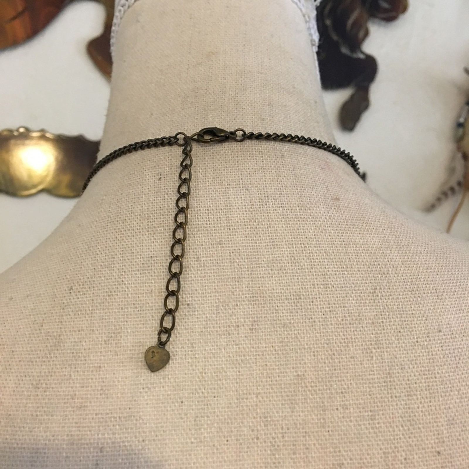 Jewelry Vintage antique gold wire wrapped agate necklace Size ONE SIZE - 5 Thumbnail