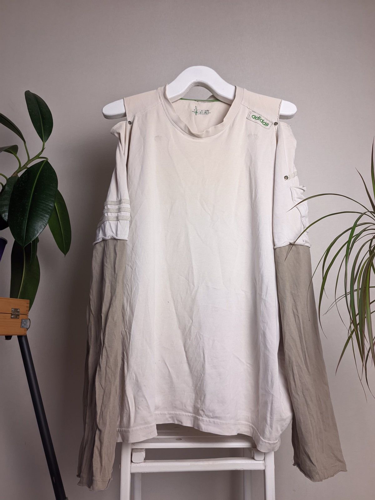 If Six Was Nine Adidas Y2K vintage faded Long Sleeve Hysteric Glamour Vibe Size US L / EU 52-54 / 3 - 1 Thumbnail