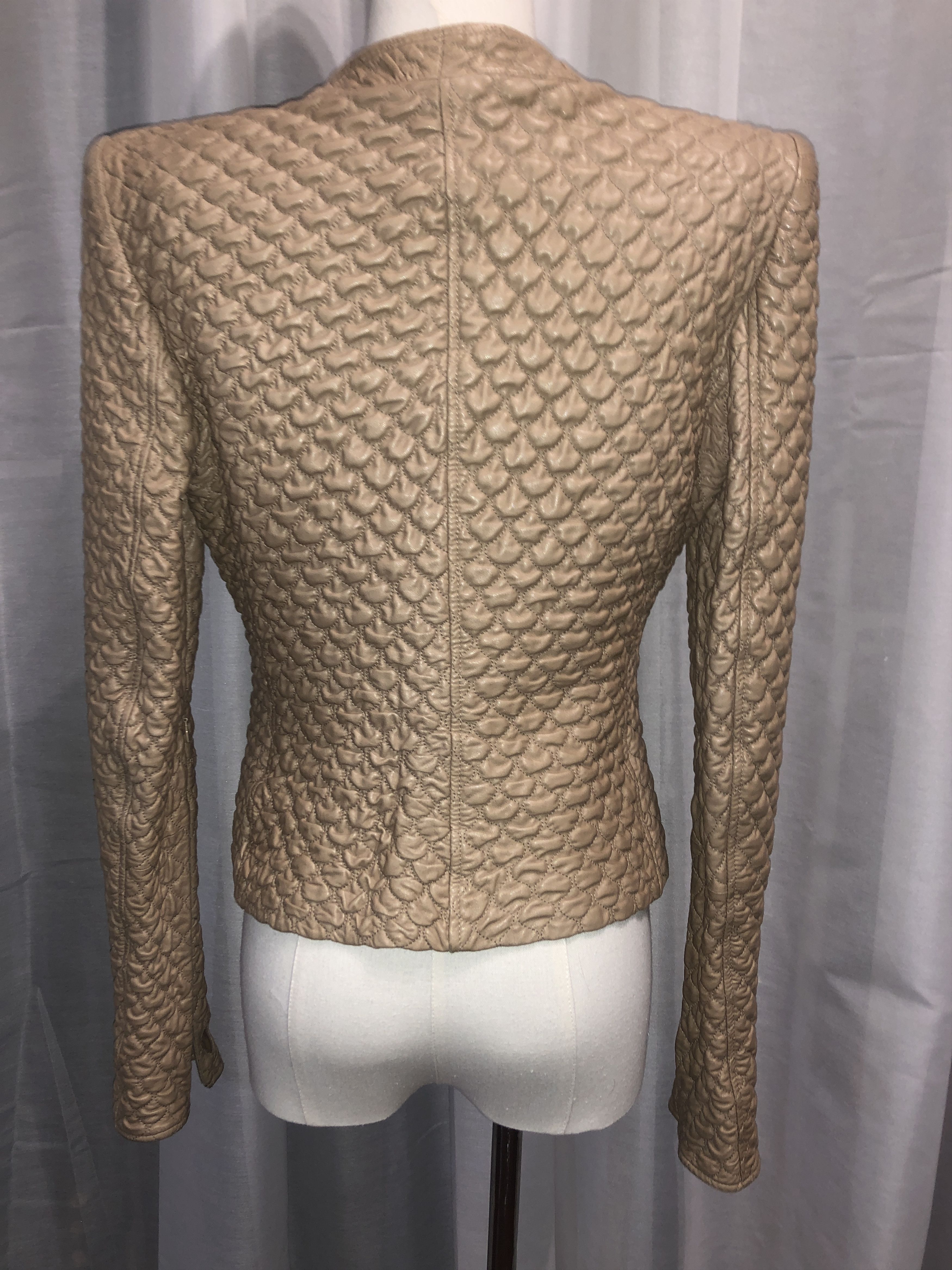 Alexander McQueen Pantheon and Lucem 2004 Quilted Leather Jacket Size M / US 6-8 / IT 42-44 - 14 Thumbnail