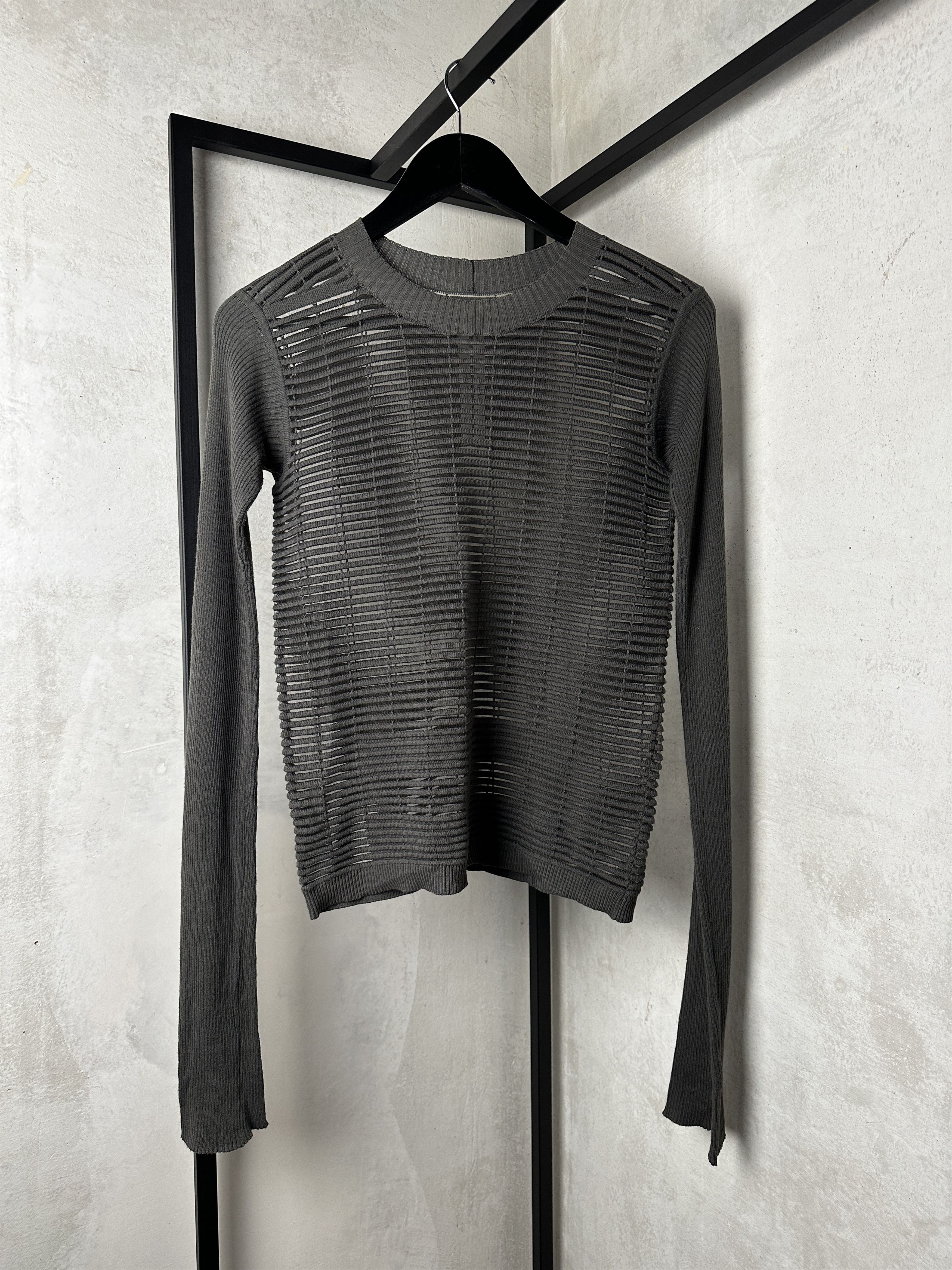 Rick Owens Rick Owens Faun SS15 Stripped Crewneck Longsleeve Size S / US 4 / IT 40 - 1 Thumbnail