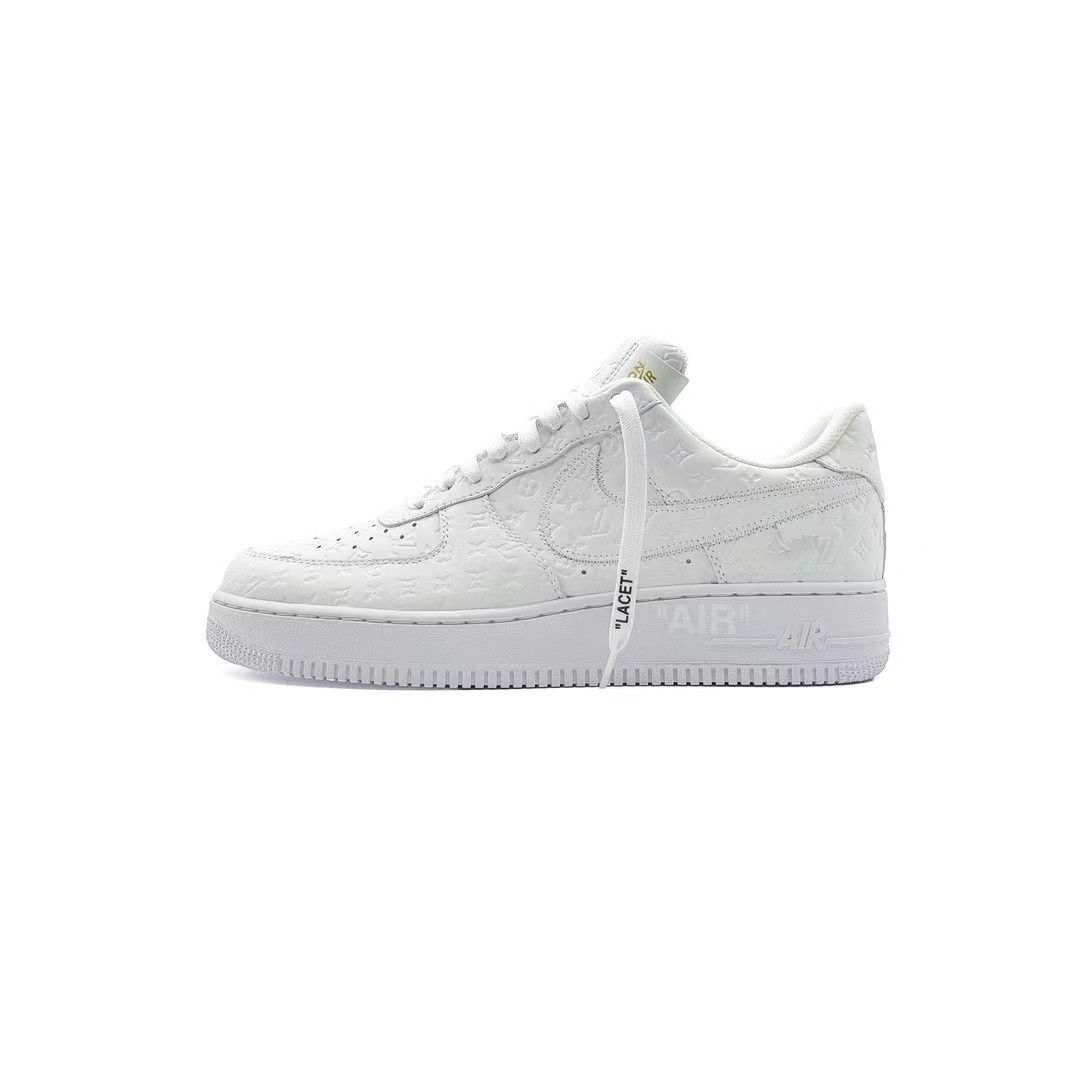 Louis Vuitton Louis Vuitton X Nike Air Force 1 Low Top Lace-Up Sneakers Size US 8 / EU 41 - 1 Thumbnail