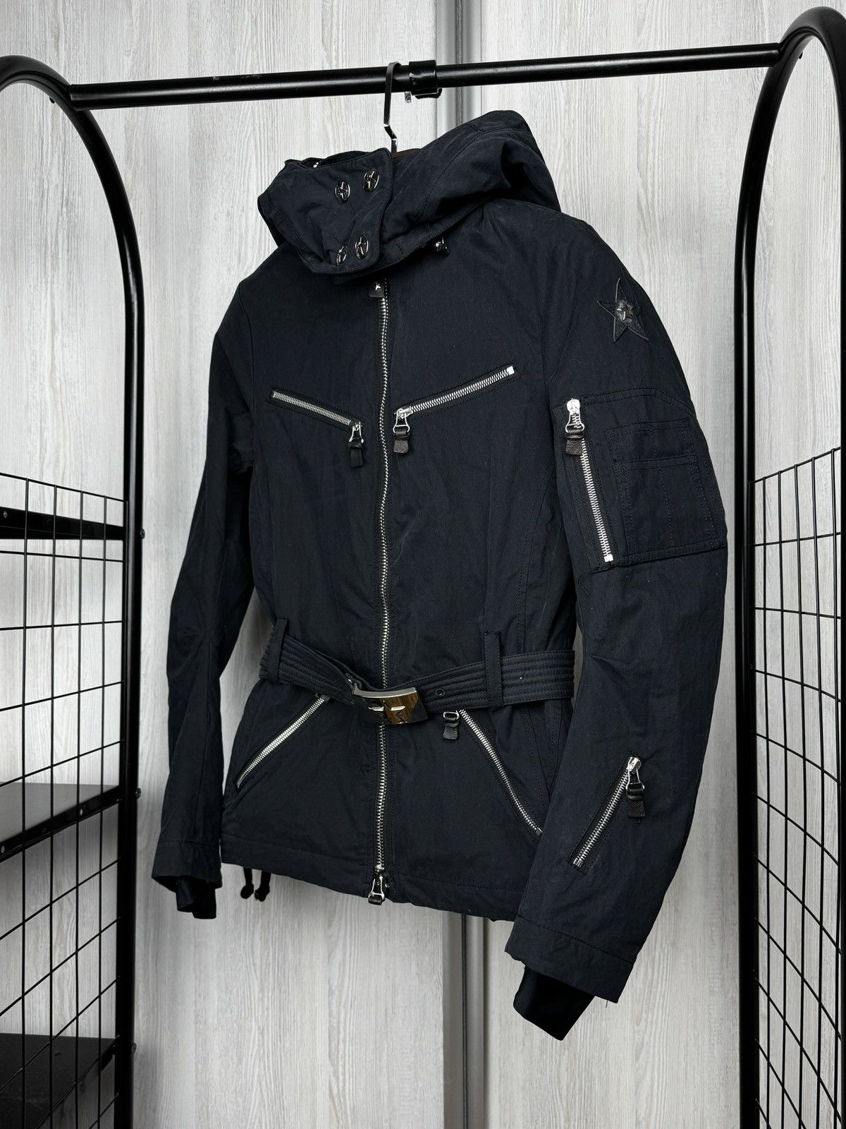 JET SET JET SET black belted cotton nylon ski womens jacket size 1 Size S / US 4 / IT 40 - 5 Thumbnail