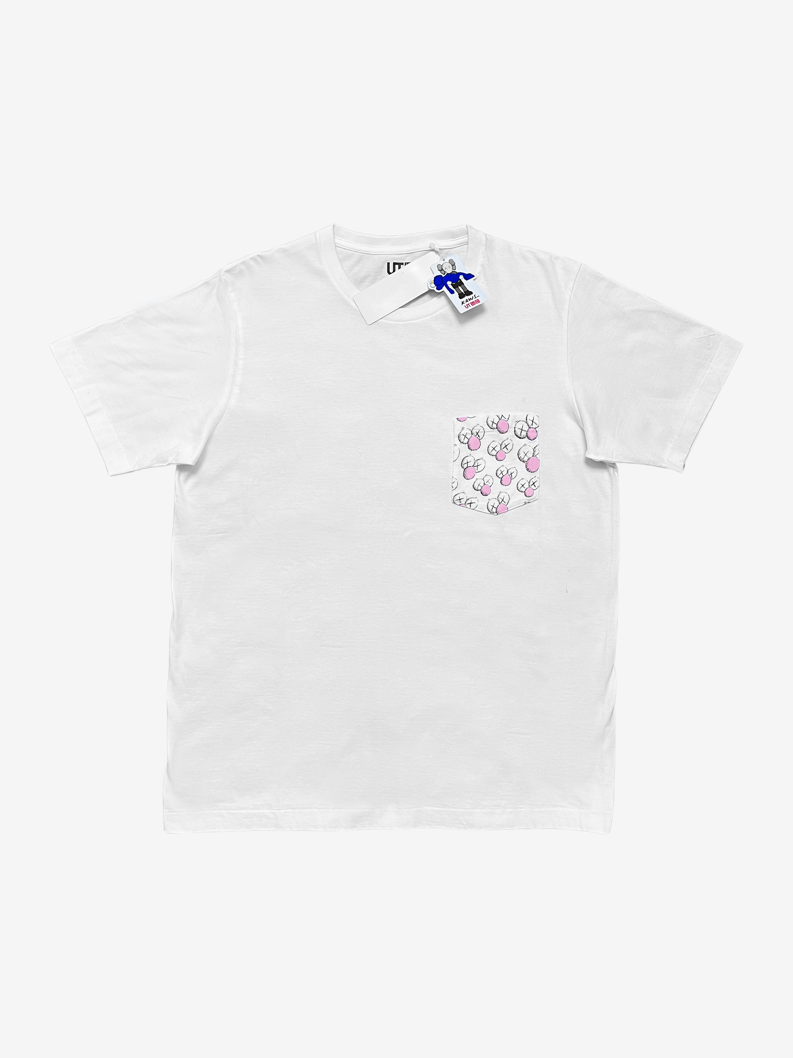 Kaws × Uniqlo KAWS x Uniqlo White BFF Pocket Tee Size US S / EU 44-46 / 1 - 1 Thumbnail